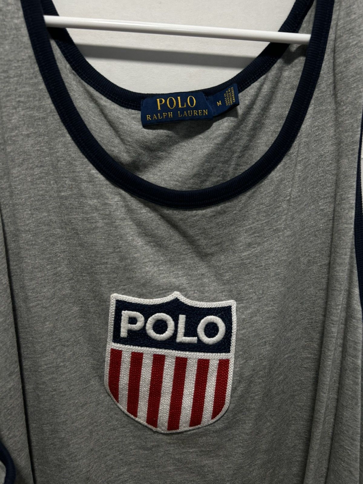 Polo Ralph Lauren Vintage Polo Ralph Lauren Tanktop Size US M / EU 48-50 / 2 - 2 Thumbnail