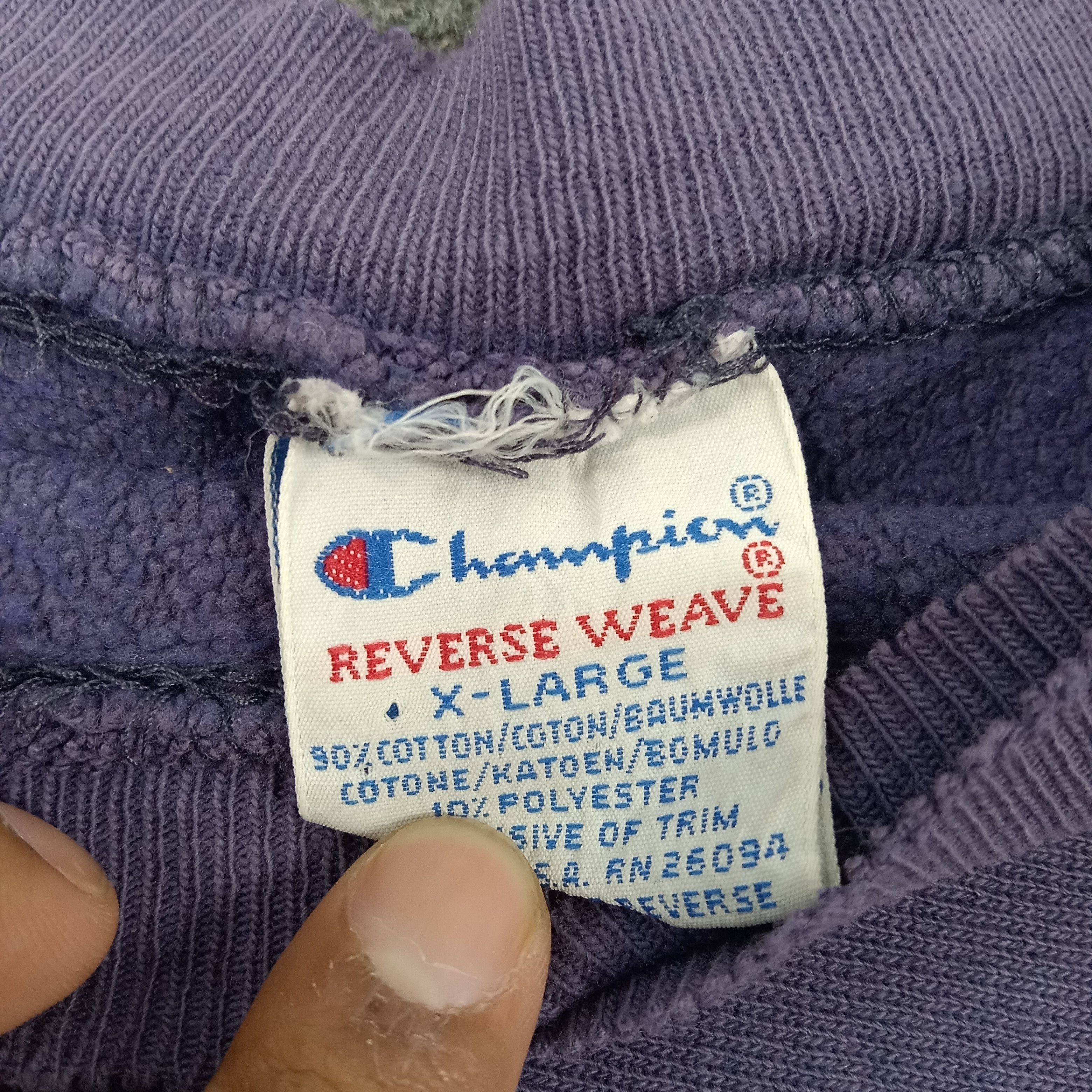 Champion × Vintage Champion Reverse Weave Distressed Sweatshirt Size US L / EU 52-54 / 3 - 3 Thumbnail