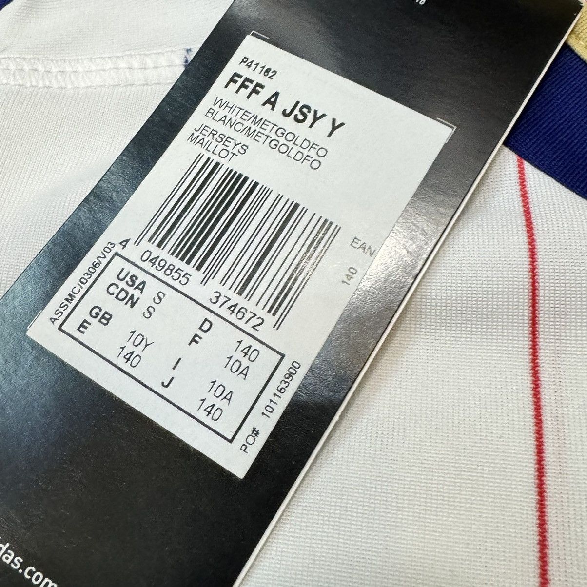 Adidas (Kids size) France World Cup 2010 away shirt (Bnwt) Size XXS / US 00 / IT 34 - 7 Thumbnail