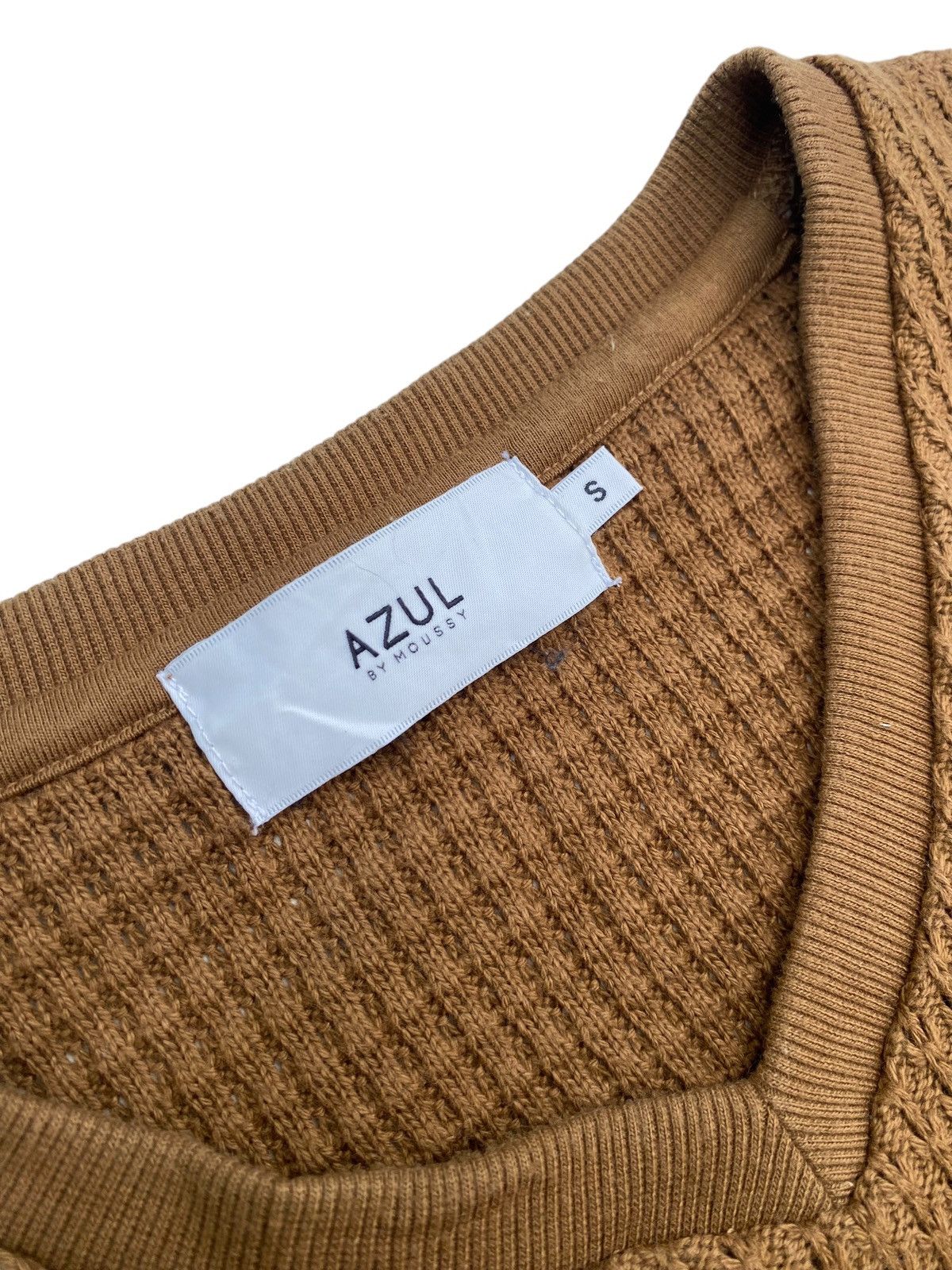 Japanese Brand × MOUSSY × Vintage Vtg Azul By Moussy Knitwear Tee Size US S / EU 44-46 / 1 - 6 Thumbnail