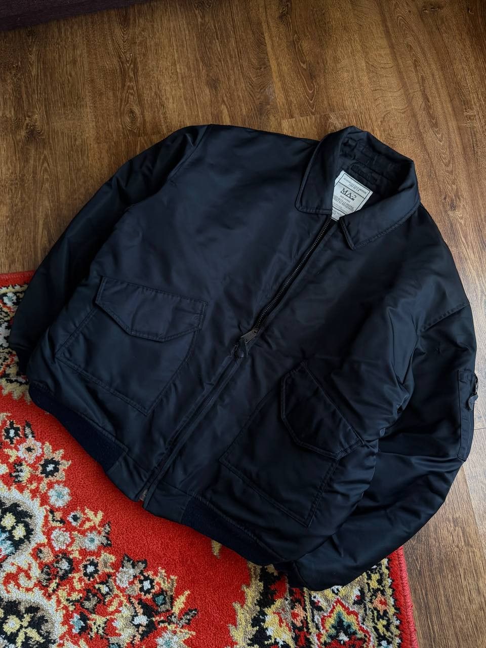 Japanese Brand Vintage MA-2 Retro Reversilbe Flyght Bomber Jacket Y2K Size US L / EU 52-54 / 3 - 5 Thumbnail