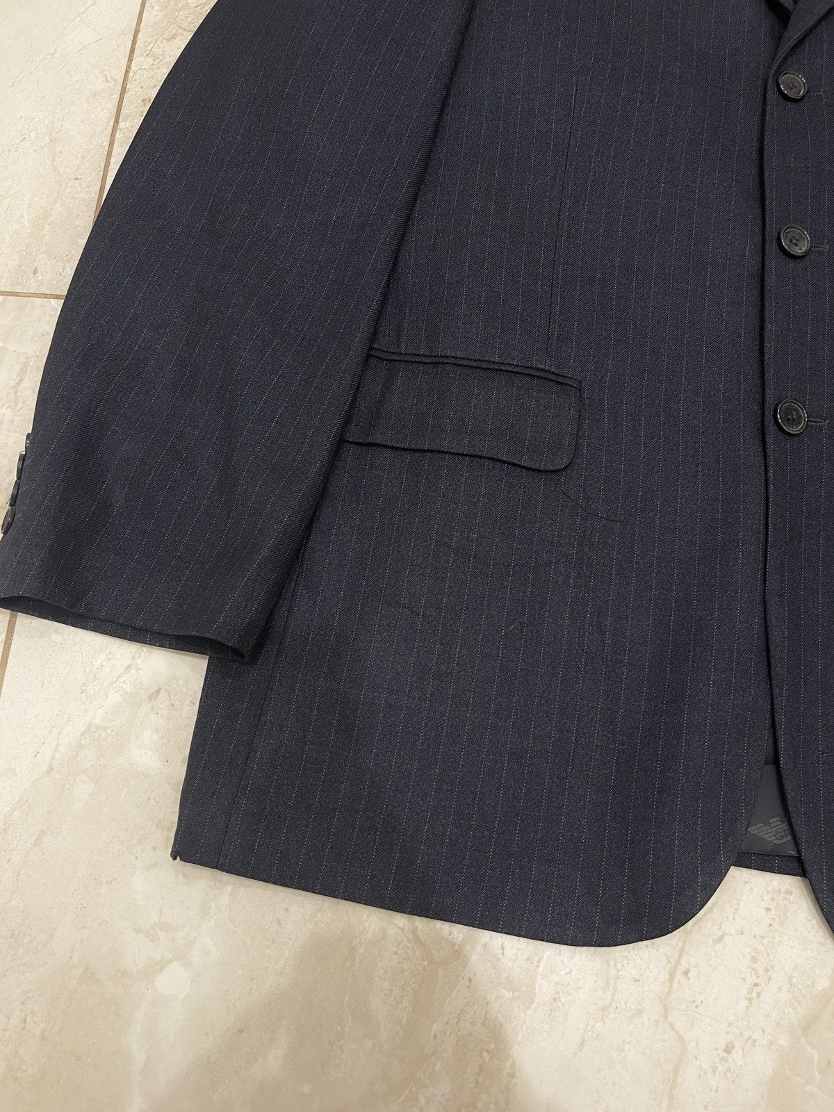 Giorgio Armani 🔥Giorgio Armani blazer Mens Blue suit jacket wool sport coat Size 52R - 6 Thumbnail