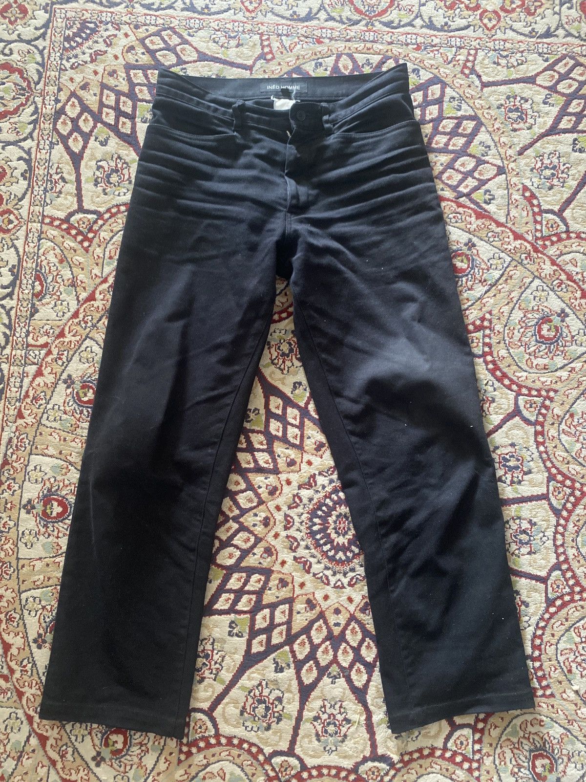 Japanese Brand INÉD HOMME by Yohji Yamamoto black pants Size US 32 / EU 48 - 1 Thumbnail