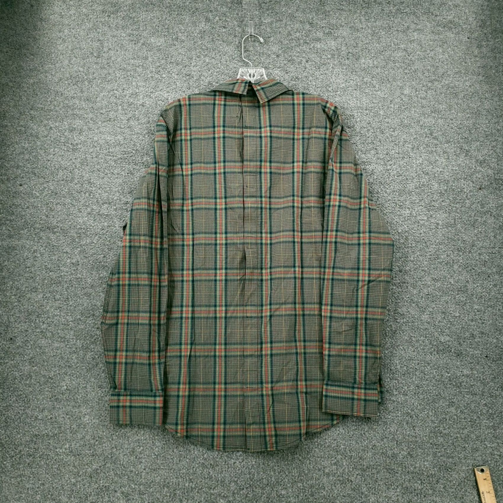 Vintage St. John's Bay Button-Up Shirt Mens L Blue Plaid Classic Fit Chest 48 Cotton Spandex Pocket Button Down Casual Workwear All Seasons Size US L / EU 52-54 / 3 - 2 Thumbnail