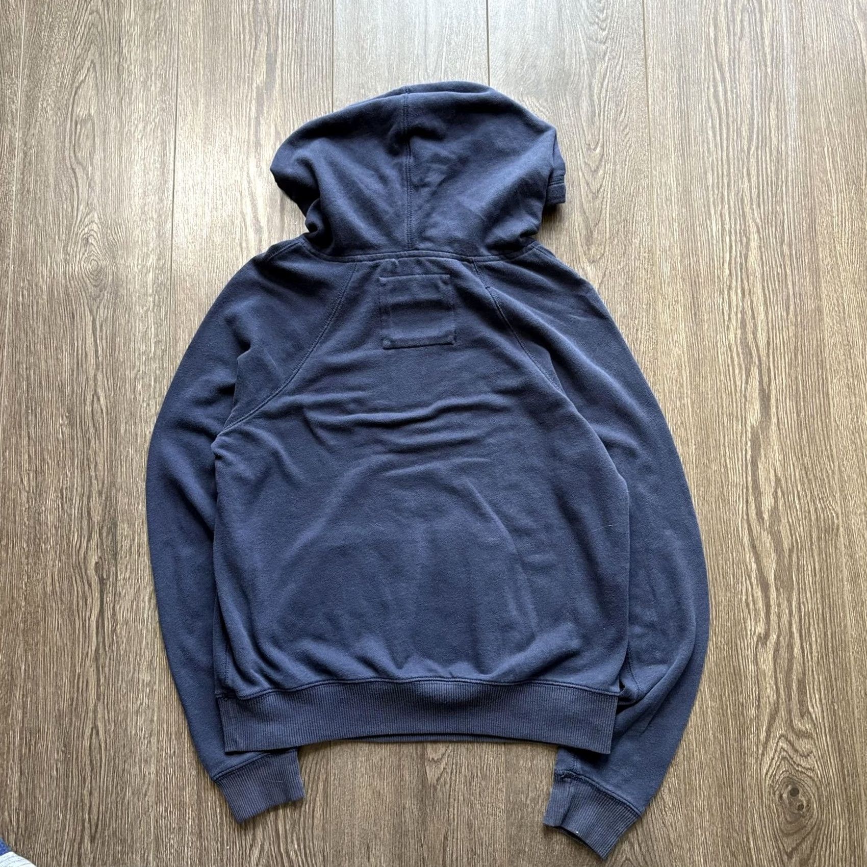 Abercrombie & Fitch Abercrombie & Fitch Hoodie Womens Large Blue Pullover Fleece Sweatshirt Y2K Graphic Print Hooded Raglan Pocket Crew Neck Sweatshirt Size L / US 10 / IT 46 - 5 Thumbnail