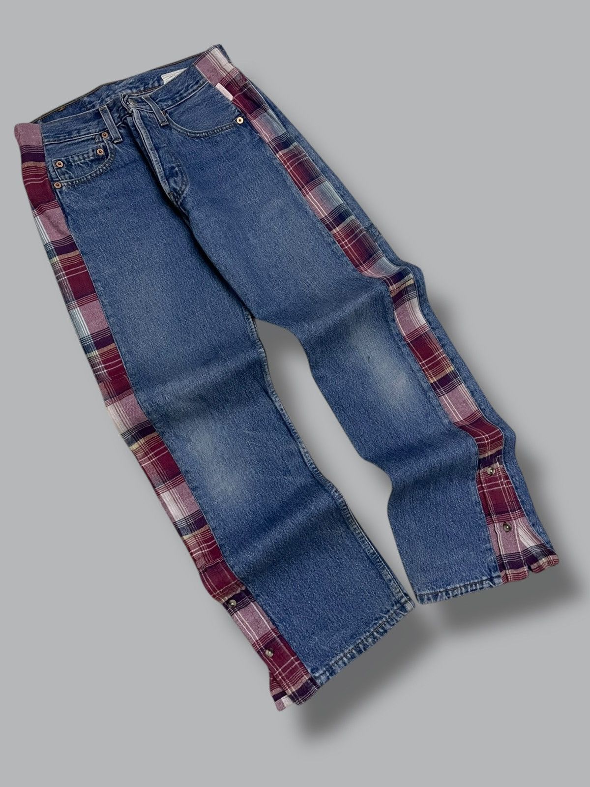 Levi's Vintage Clothing Vintage 1990s Designer Levis 501 Sample Tapped Regular Denim Size US 28 / EU 44 - 2 Thumbnail