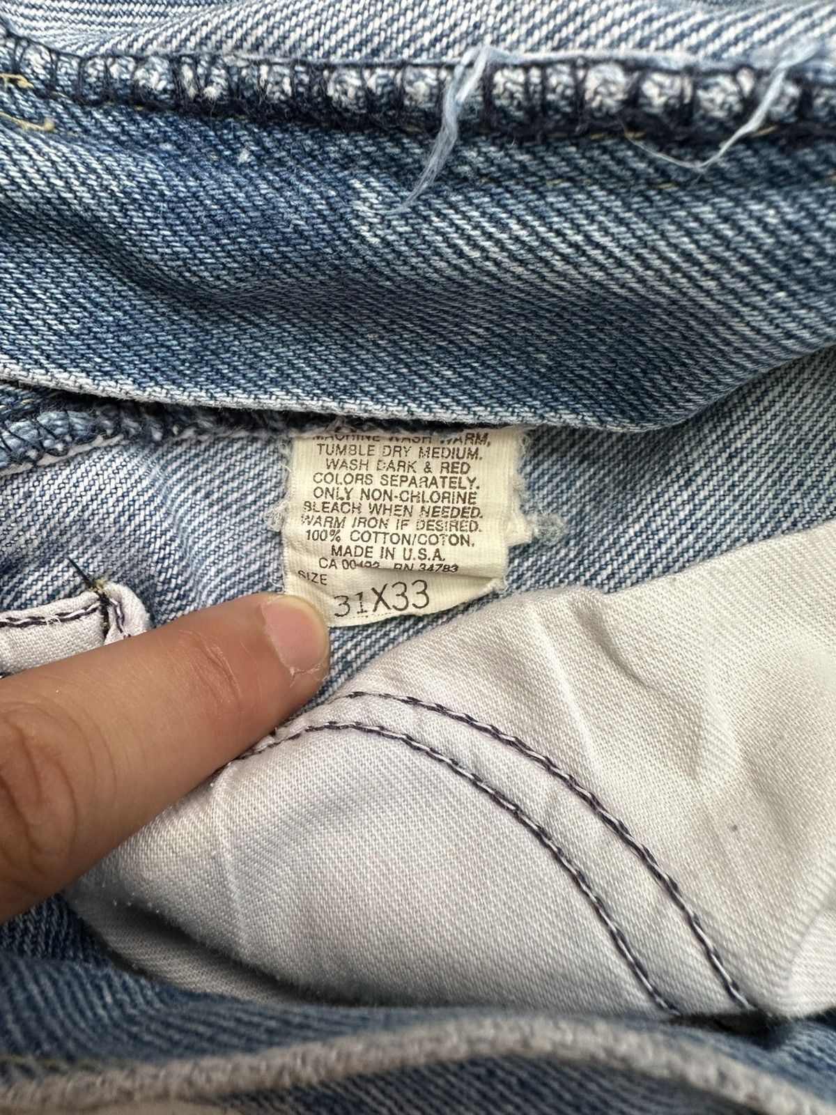 Lee Vintage 70s Lee Riders Blue Jeans Made in USA Size US 31 - 7 Thumbnail