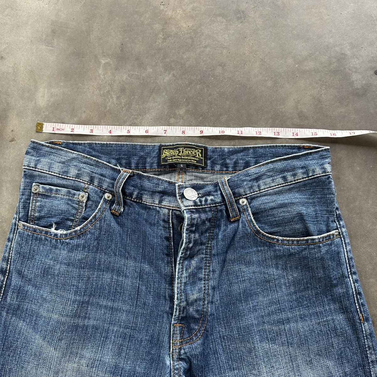 Japanese Brand × Jean × Vintage Vintage Seven ThreeR Faded Distressed Faded Denim Jean Pant Size US 31 - 8 Thumbnail
