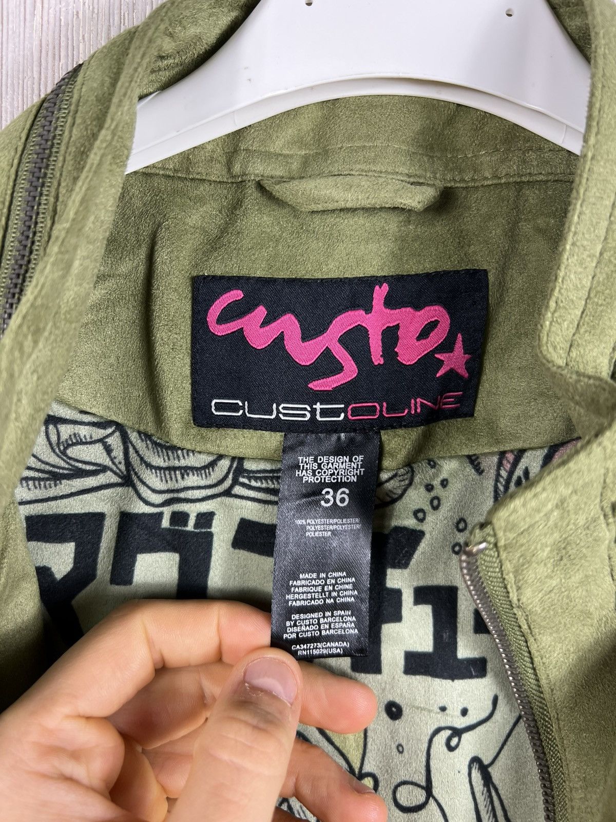 Custo Barcelona Custo Barcelona velvet custoline star y2k thin zip jacket Size XS / US 0-2 / IT 36-38 - 15 Thumbnail