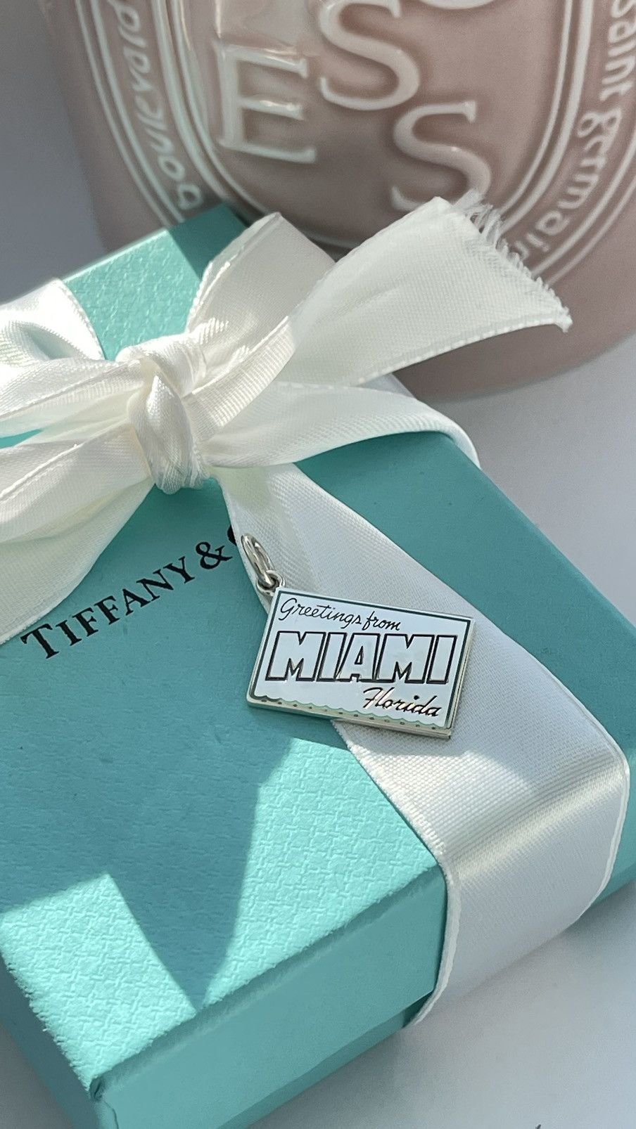 Tiffany & Co. Tiffany Miami Postcard Charm in Sterling Silver NEW with box Size ONE SIZE - 6 Thumbnail