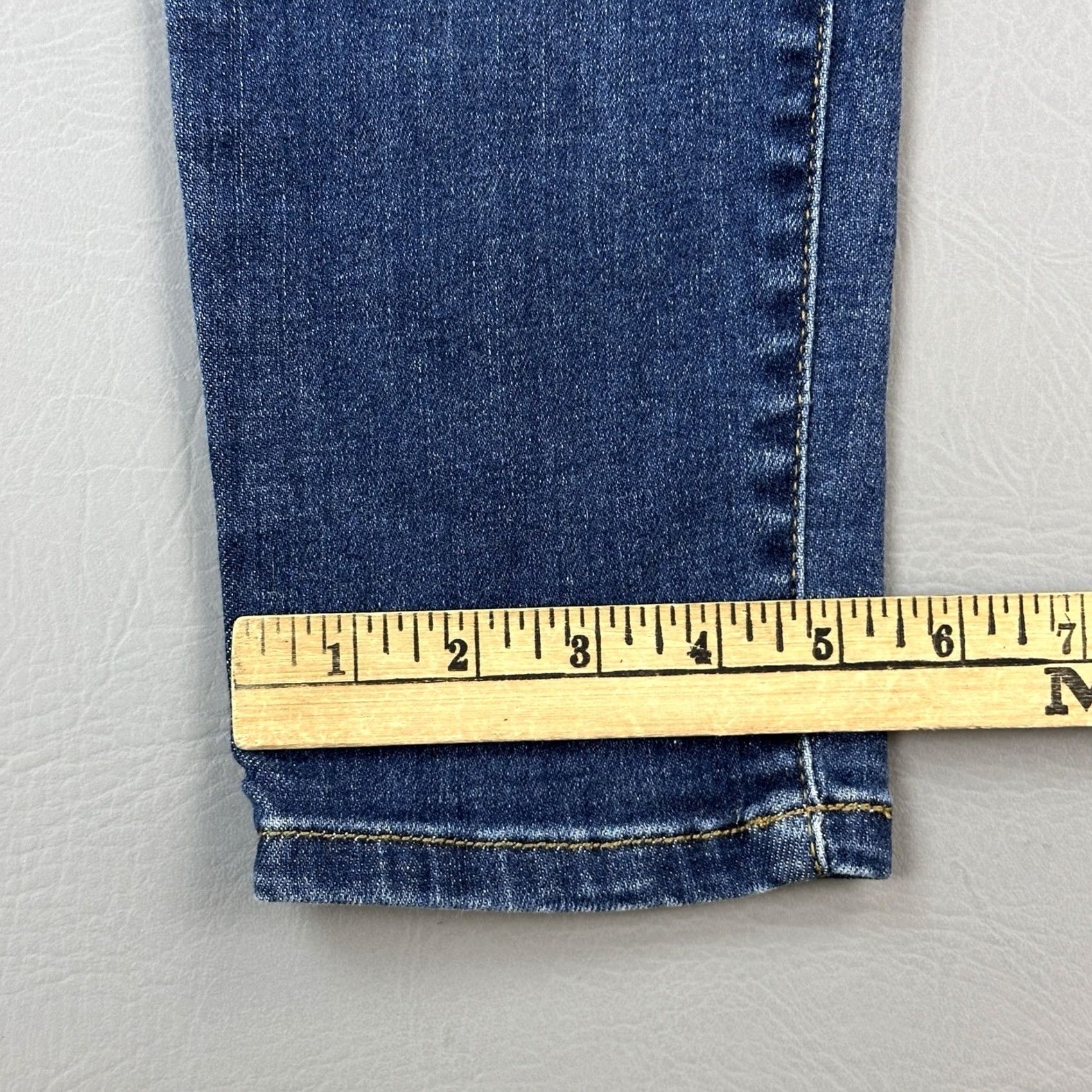 Denime Judy Blue Jeans Women's 13/31 Blue Denim Skinny Fit Stretch Mid Rise Casual Jeans Size 24" / US 00 / IT 34 - 4 Thumbnail