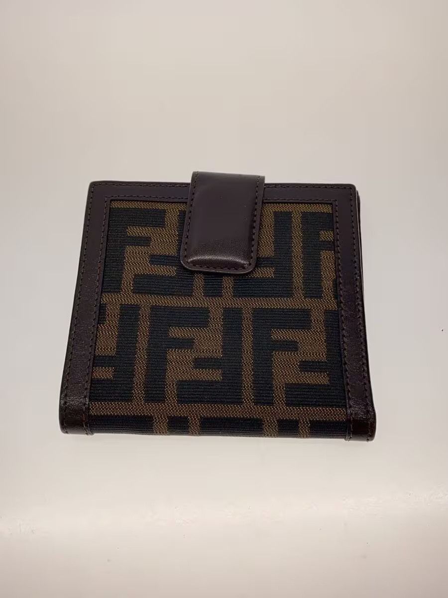 Fendi Fendi Canvas Bi-Fold Wallet Brown Size ONE SIZE - 2 Thumbnail