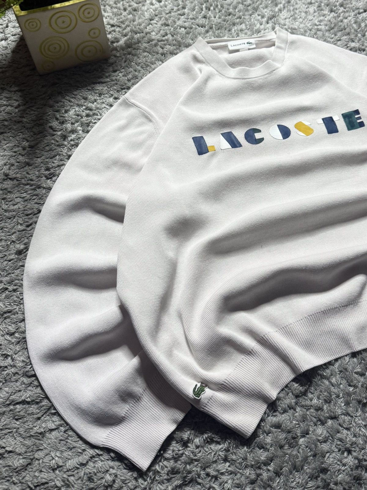Lacoste Lacoste Hoodie Rare Big Lodo Sweatshirt Drill Y2K Streetwear Size US XL / EU 56 / 4 - 3 Thumbnail