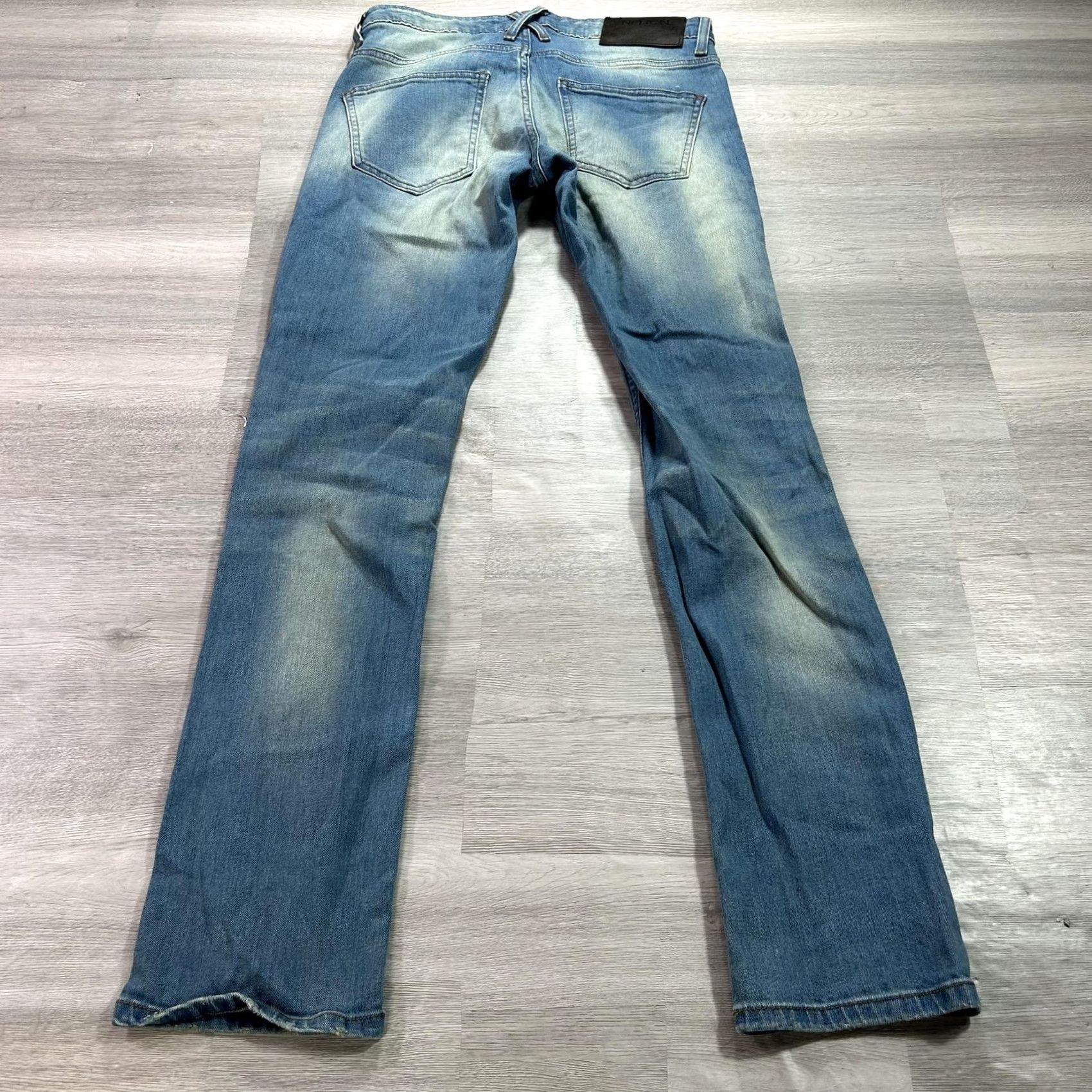 Benetton Benetton Jeans Mens 30x32 Blue Slim Stretch Denim Medium Wash Size US 30 / EU 46 - 2 Thumbnail