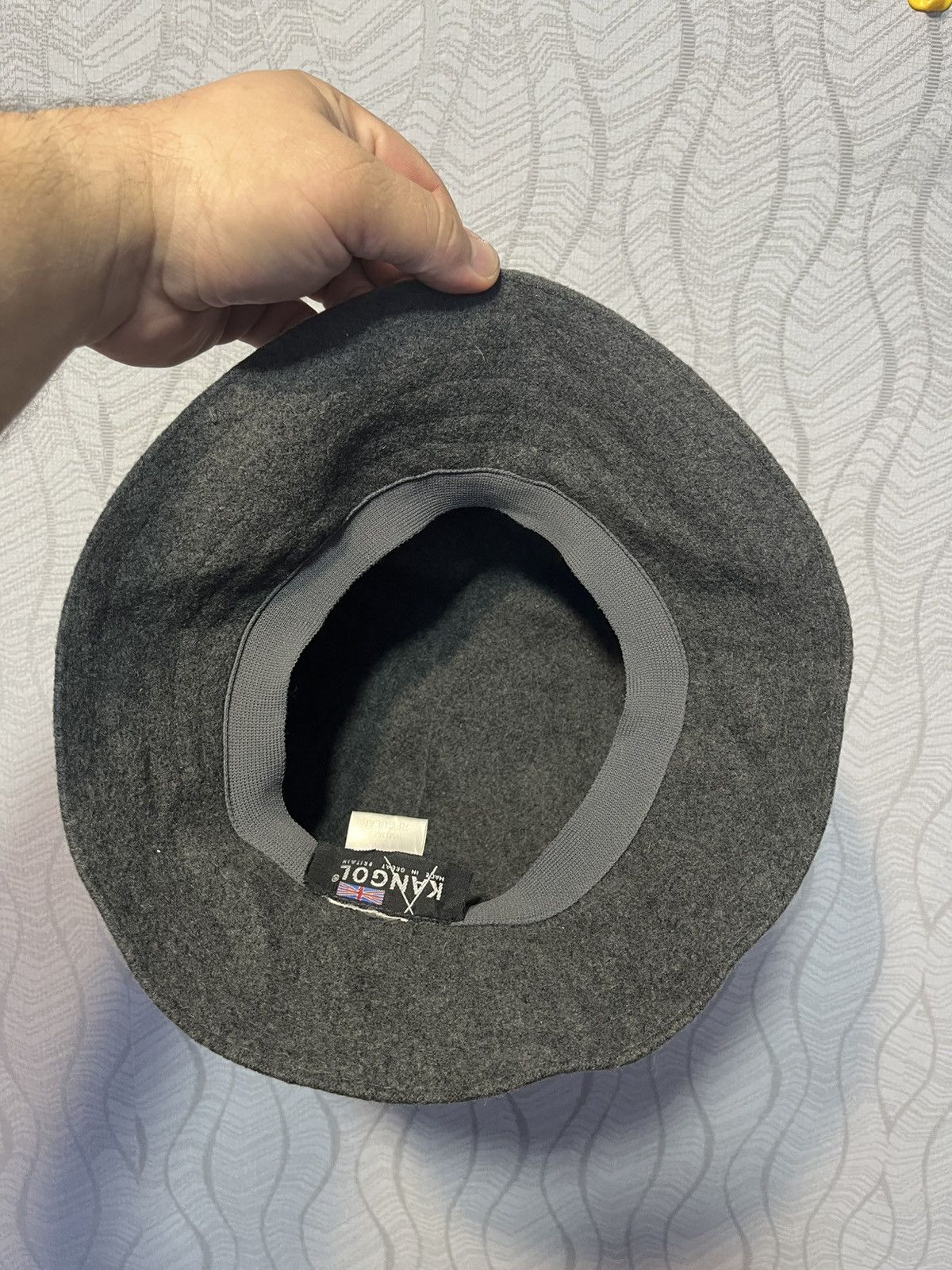 Kangol Vintage 2000s Kangol Wool Gray Bucket Hat Logo Size ONE SIZE - 7 Thumbnail