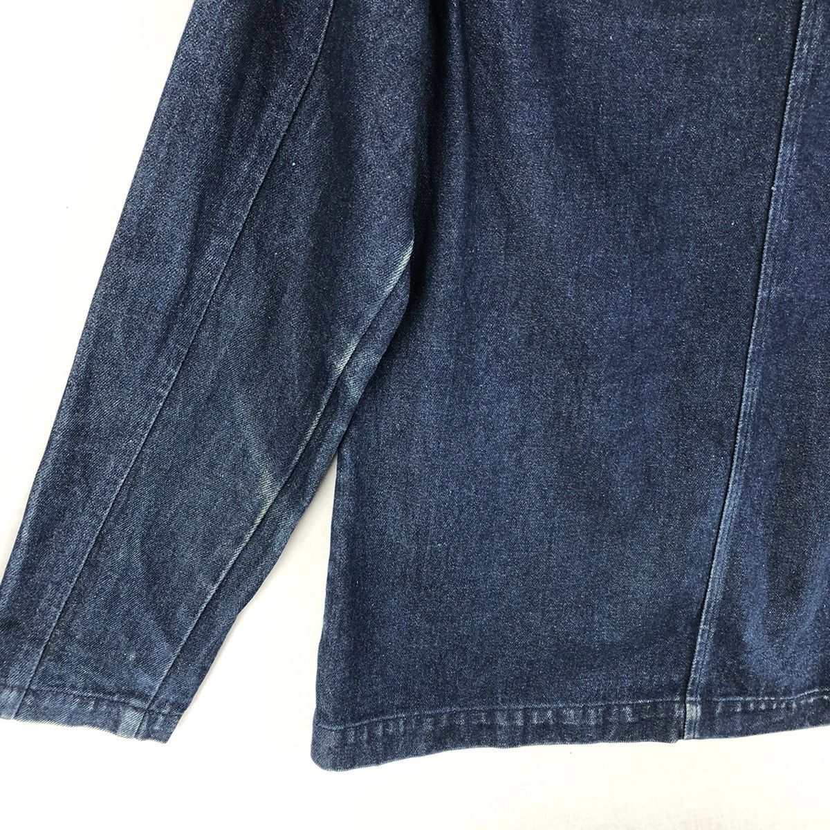 Japanese Brand Vintage 90's Denim Chore Jacket Workwear by Laseduire 405 Size US S / EU 44-46 / 1 - 6 Thumbnail
