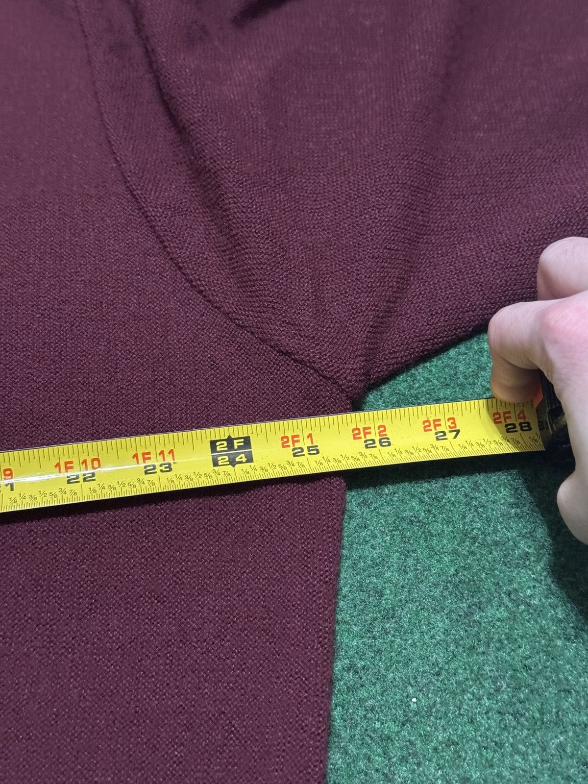 Lacoste Vintage 90s Lacoste Izod Burgundy XL Knit V Neck Sweater Size US XL / EU 56 / 4 - 5 Thumbnail