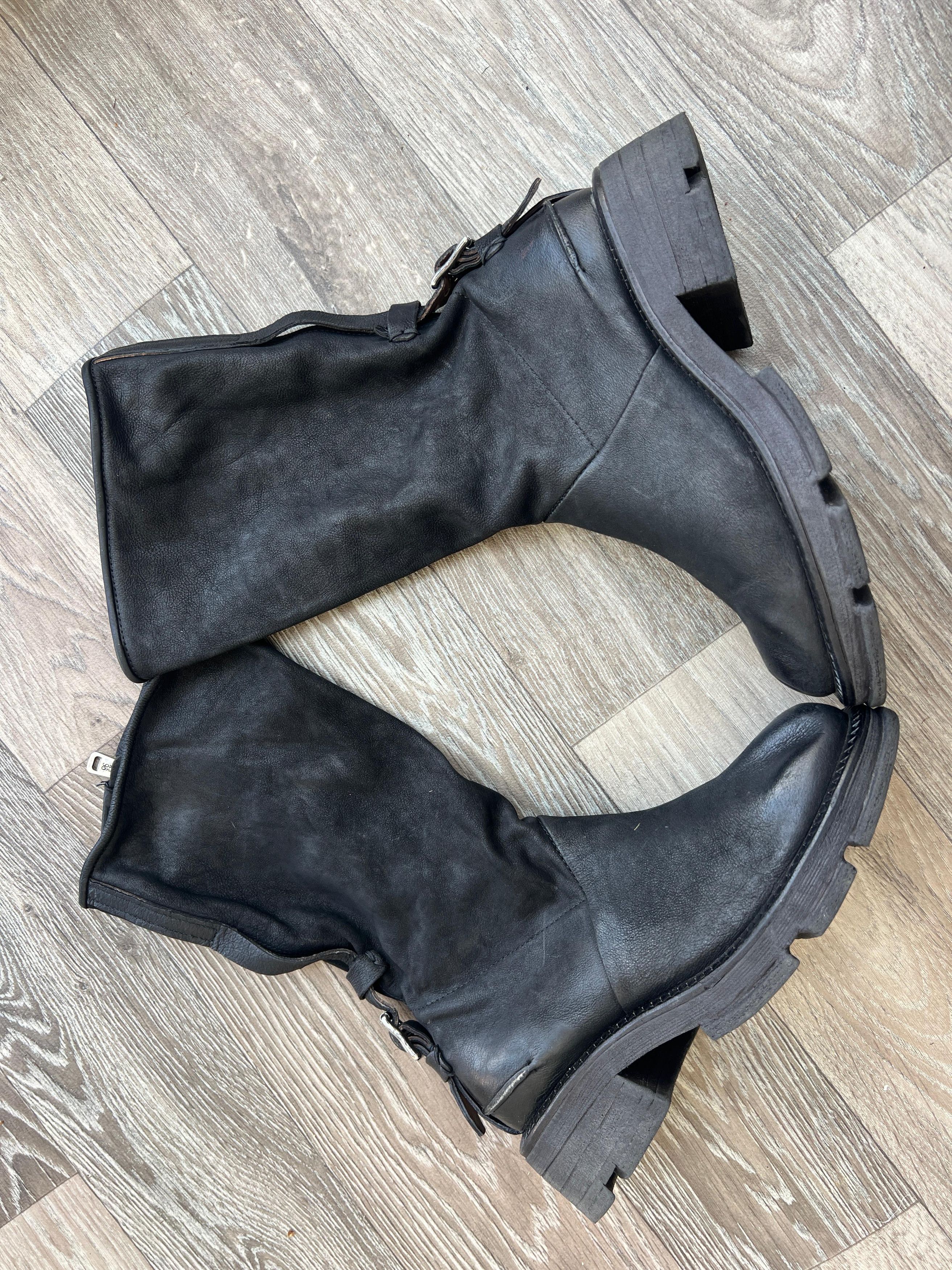 A.S.98 A.S.98 Black Leather Boots Sz 38 Size US 8 / IT 38 - 2 Thumbnail