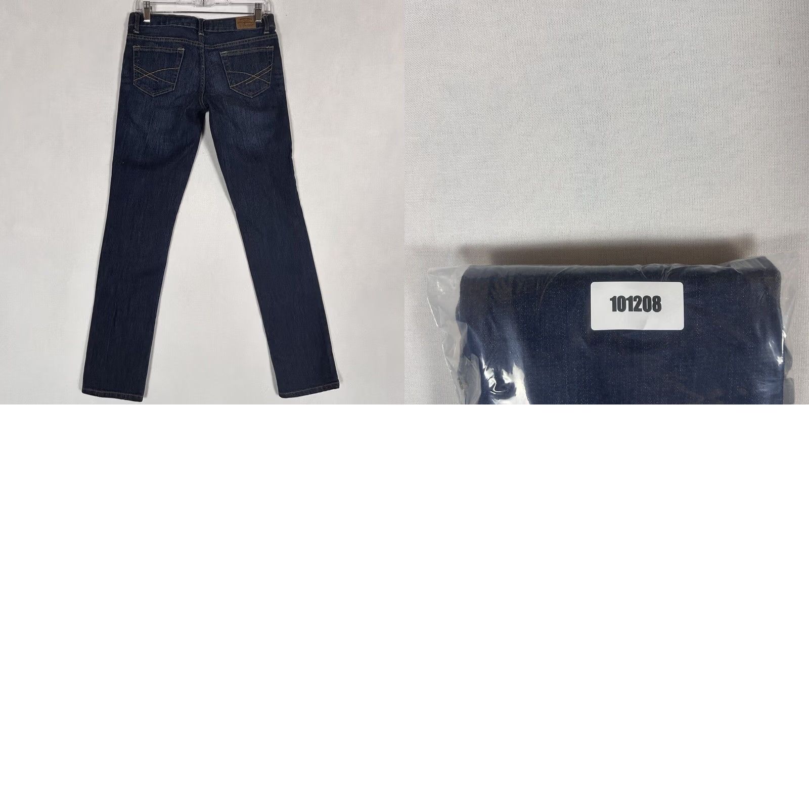 Vintage Aéropostale Bayla Skinny Jeans Blue Dark Wash Low Rise Size 4 Women's Stretch Denim 5-Pocket Size 27" / US 4 / IT 40 - 8 Thumbnail
