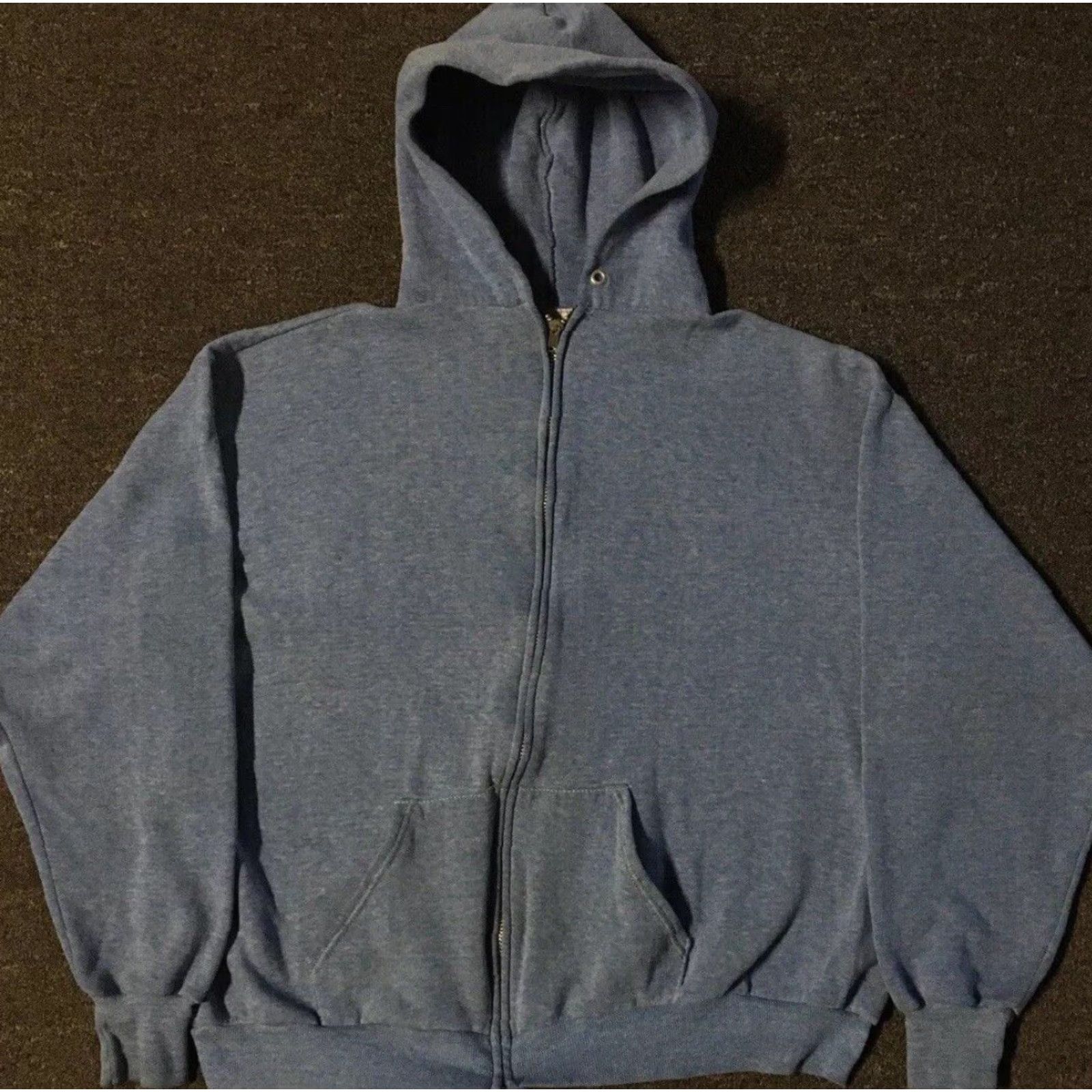 Vintage VINTAGE Trucker Hoodies Sweatshirt Zip 80s 90s Distressed Boxy Blue USA Men S Size Regular Pattern Striped Style Full Zip Size US S / EU 44-46 / 1 - 2 Thumbnail