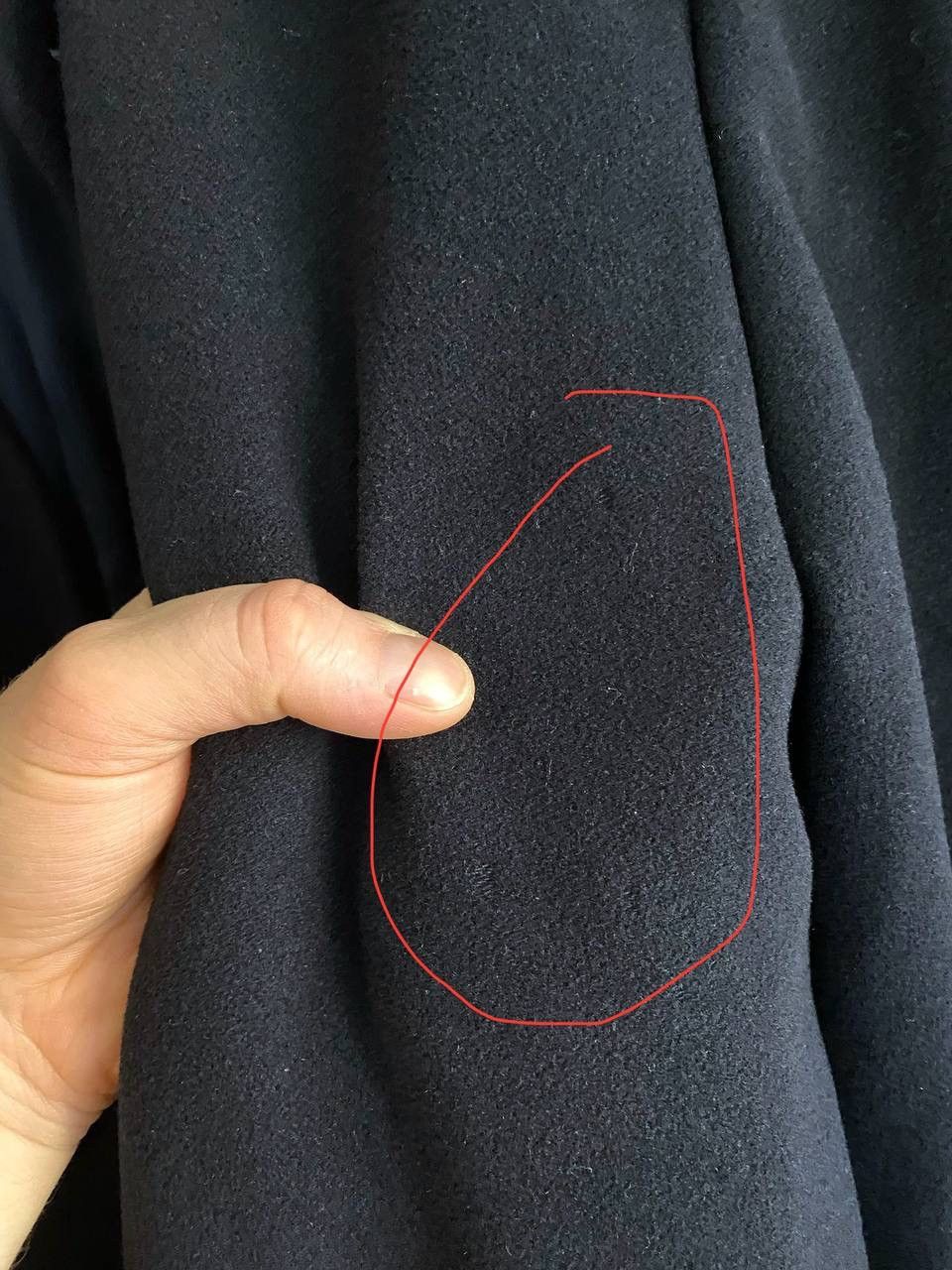 Yves Saint Laurent Yves Saint Laurent Wool/Cashmere Dark Blue Men's Coat, 52/L Size US L / EU 52-54 / 3 - 15 Thumbnail
