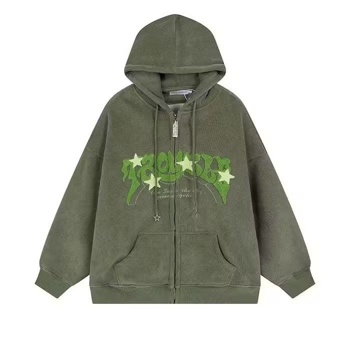 Japanese Brand × Vintage American Vintage Y2K Letter Embroidery Hoodies Couple Loose Size US L / EU 52-54 / 3 - 1 Thumbnail