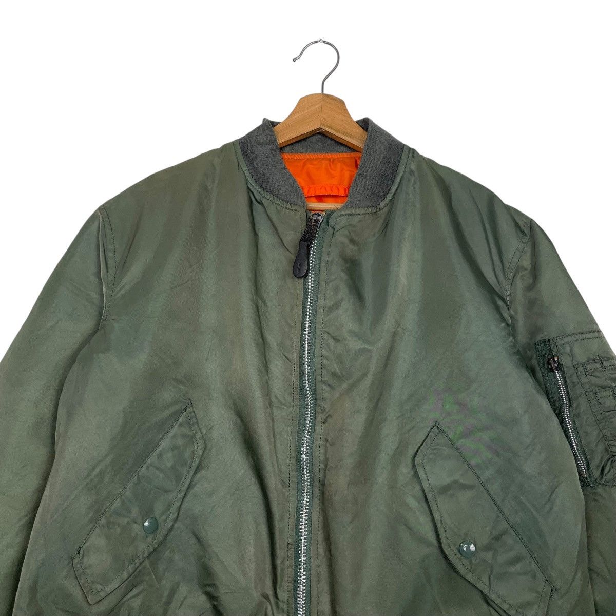 Alpha Industries Vintage Alpha Industries USAF MA-1 Nylon Bomber Size US L / EU 52-54 / 3 - 2 Thumbnail