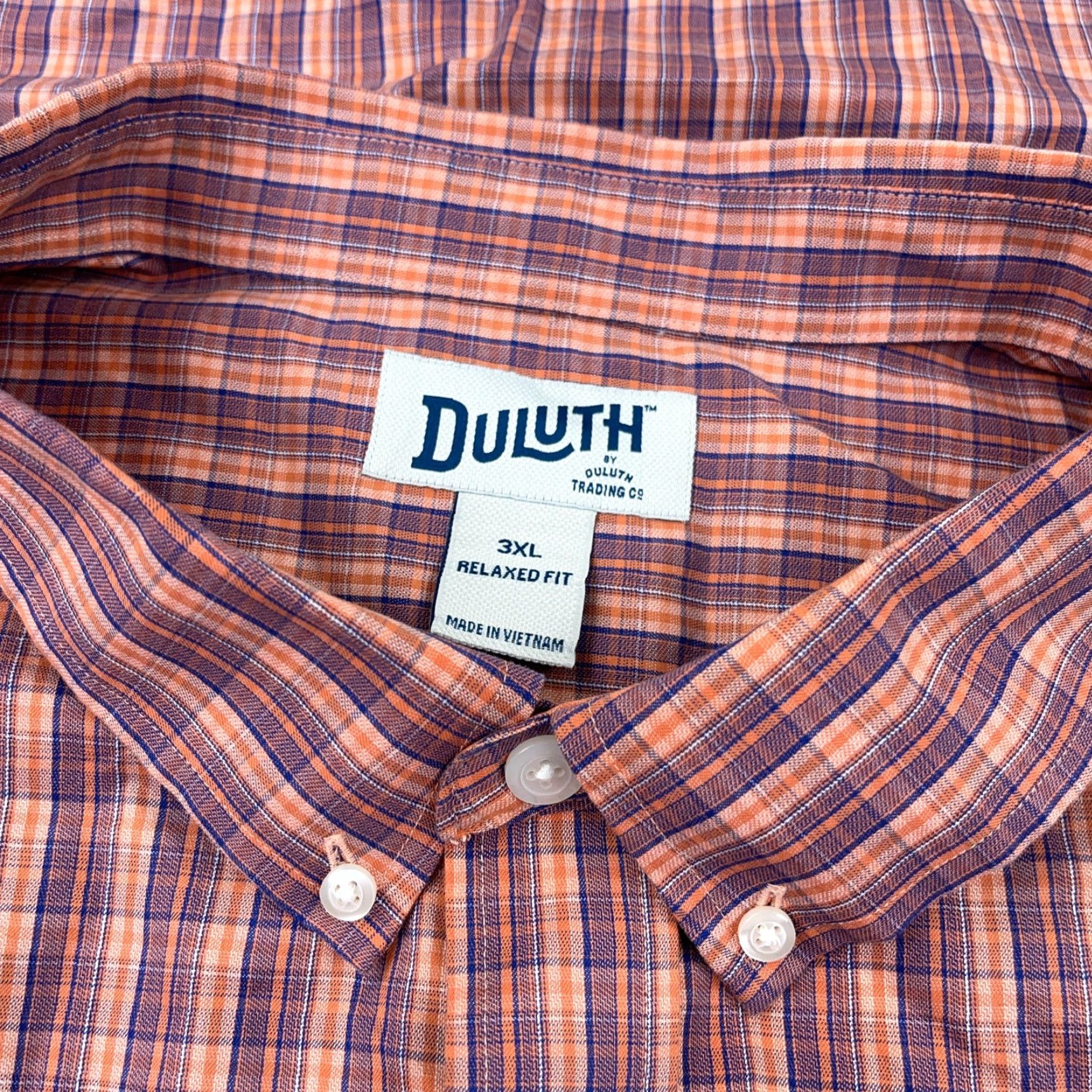 Vintage Duluth Shirt Men 3XL Button-Up Plaid Cotton Blue Orange Relaxed Fit Casual Shirt Size US XXL / EU 58 / 5 - 3 Thumbnail