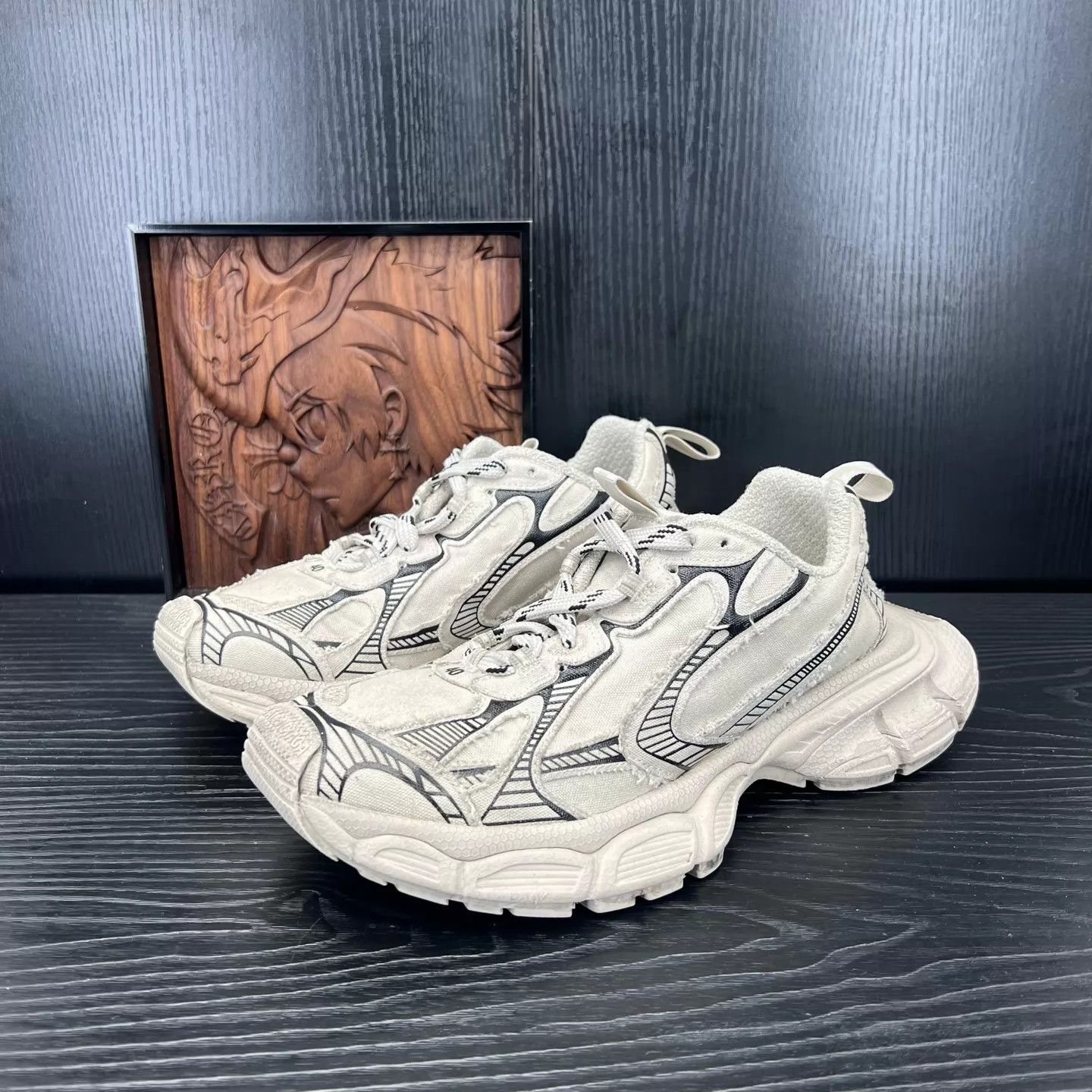 Balenciaga Balenciaga 3XL Gray White Size 40 Size US 7 / EU 40 - 1 Thumbnail