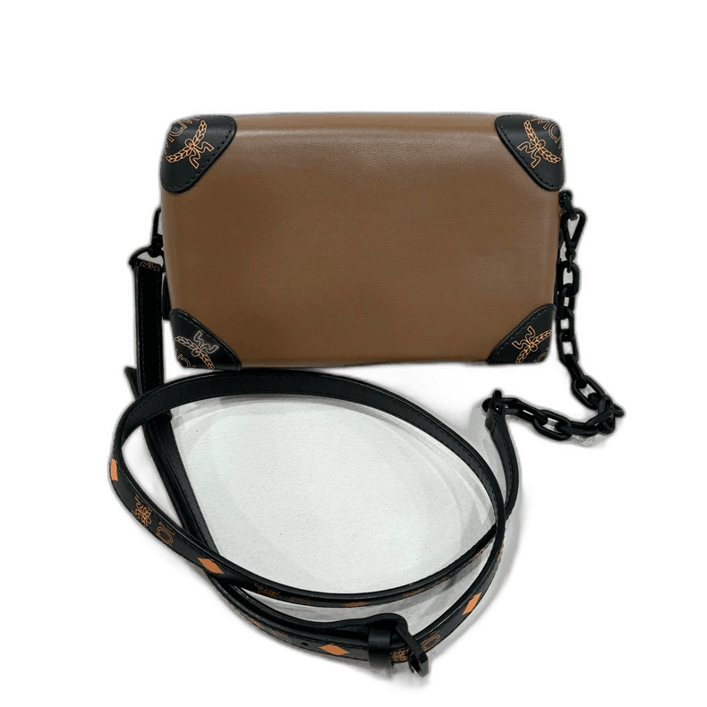 MCM Brown Box Shoulder Crossbody Bag, Men's