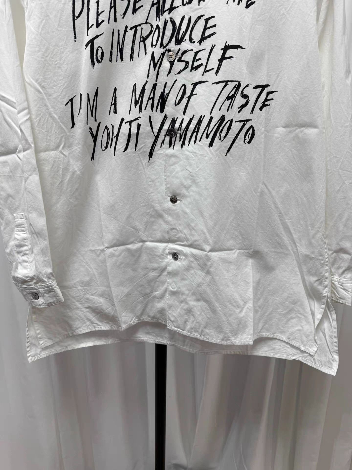 Yohji Yamamoto yohji yamamoto y's Handwritten Poem Slogan Shirt K20 Size US L / EU 52-54 / 3 - 5 Thumbnail