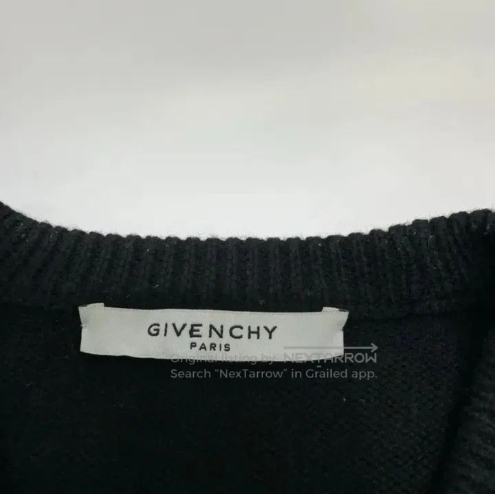 Givenchy Givenchy Men's Ribbon Heavyweight Round Neck Sweater. Size US L / EU 52-54 / 3 - 3 Thumbnail