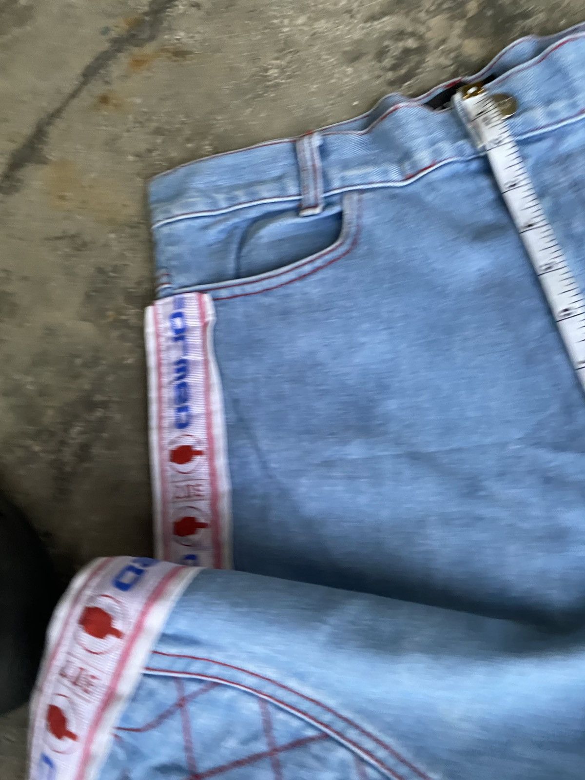Japanese Brand M.Y.OB NYC Rappers style Jeans with Zipper Leg Size US 34 / EU 50 - 10 Thumbnail