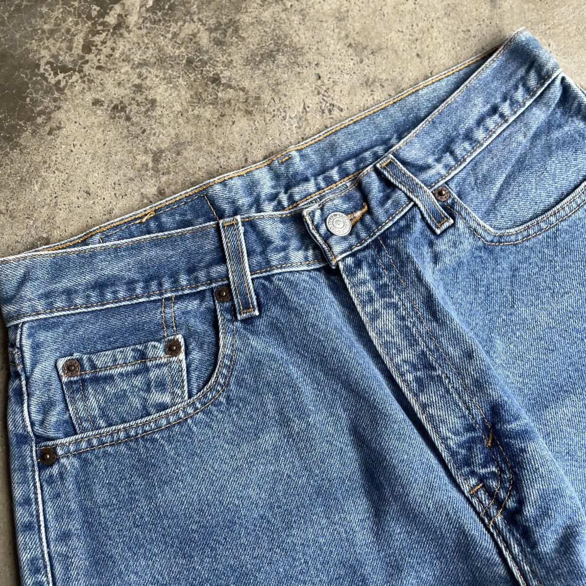 Levi's Vintage Clothing 🔥Vintage 90s Levis Stoned Washed Loose Fit Denim Jeans Size US 31 - 9 Thumbnail