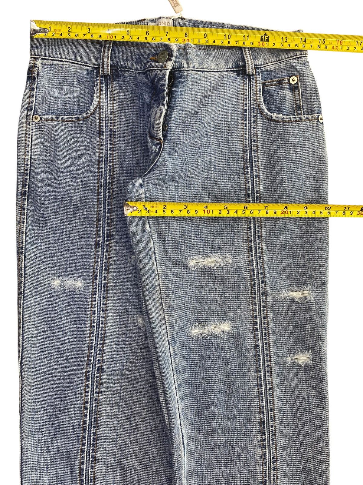 Japanese Brand Antonio Berardi Brand Arrow Line Style Ripped Jeans Size US 28 / EU 44 - 5 Thumbnail