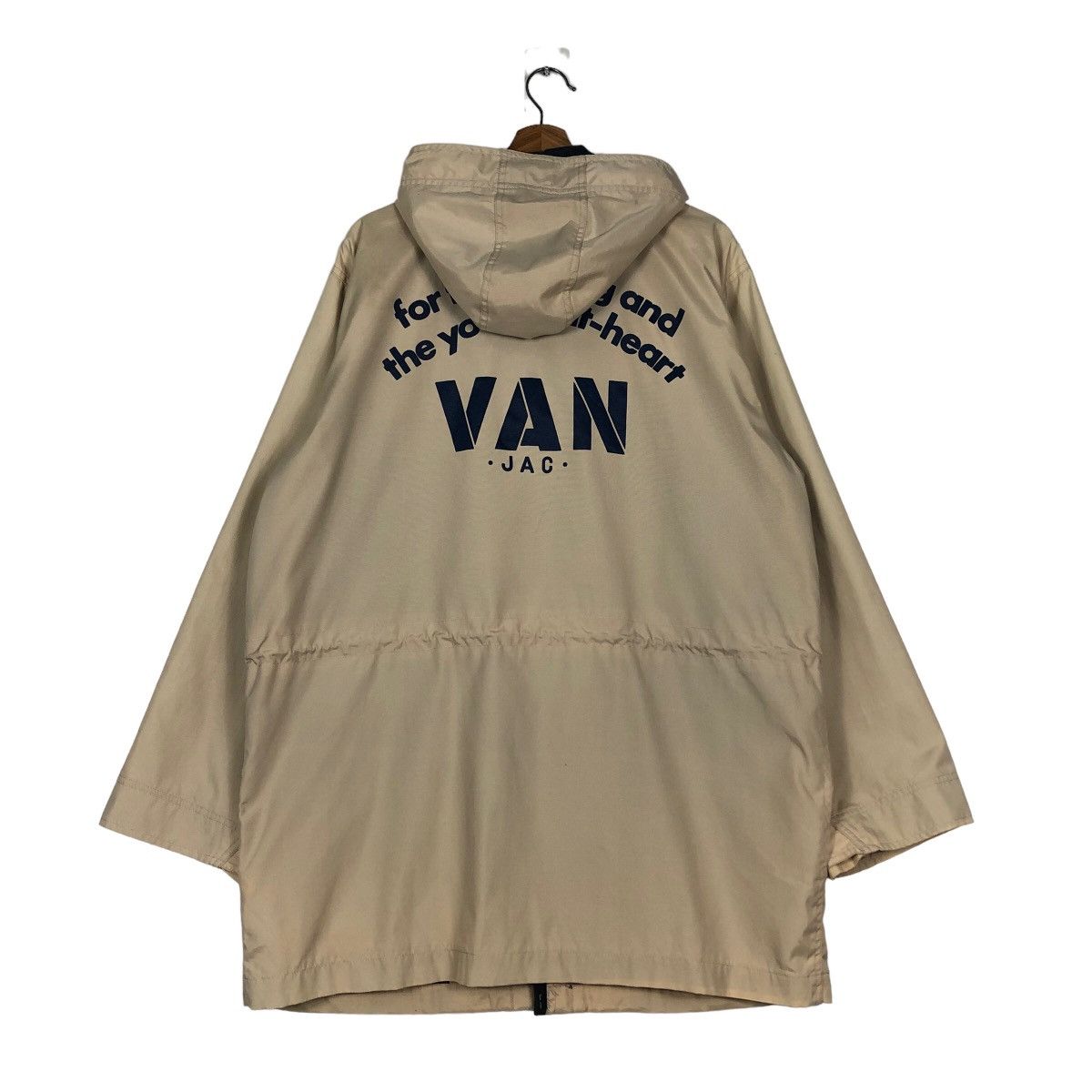 Japanese Brand 🔥Vintage Biker Jacket Van Jac Big Logo Spell Out Backhit Size US L / EU 52-54 / 3 - 8 Thumbnail