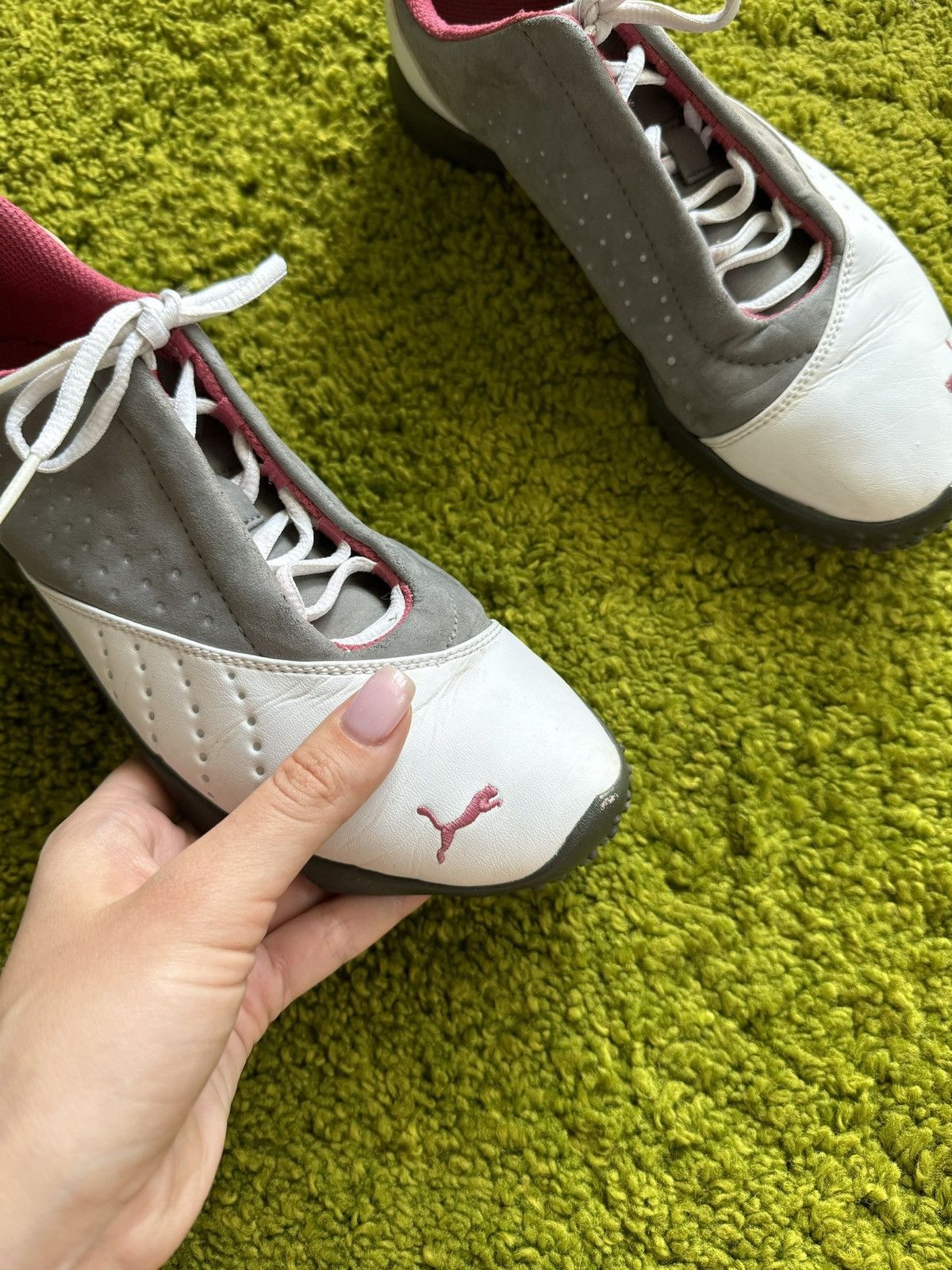 Designer × Puma × Vintage Puma 2000s vintage real leather sneakers Y2K Size US 8 / IT 38 - 3 Thumbnail