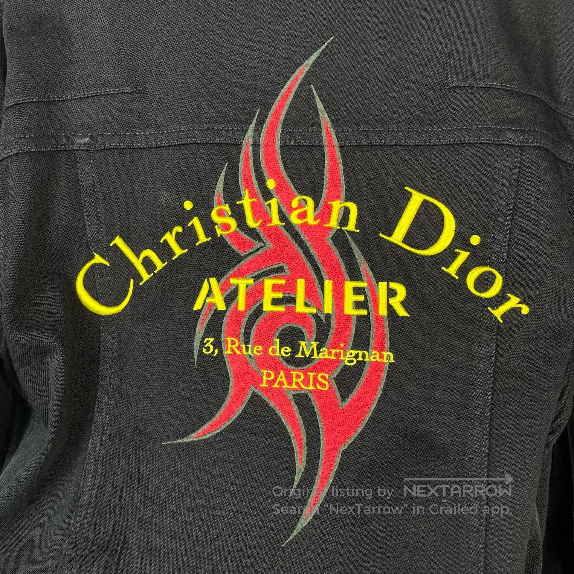 Dior Dior Black Flame Embroidered Letter Zip-Up Hooded Sweatshi Size US M / EU 48-50 / 2 - 4 Thumbnail