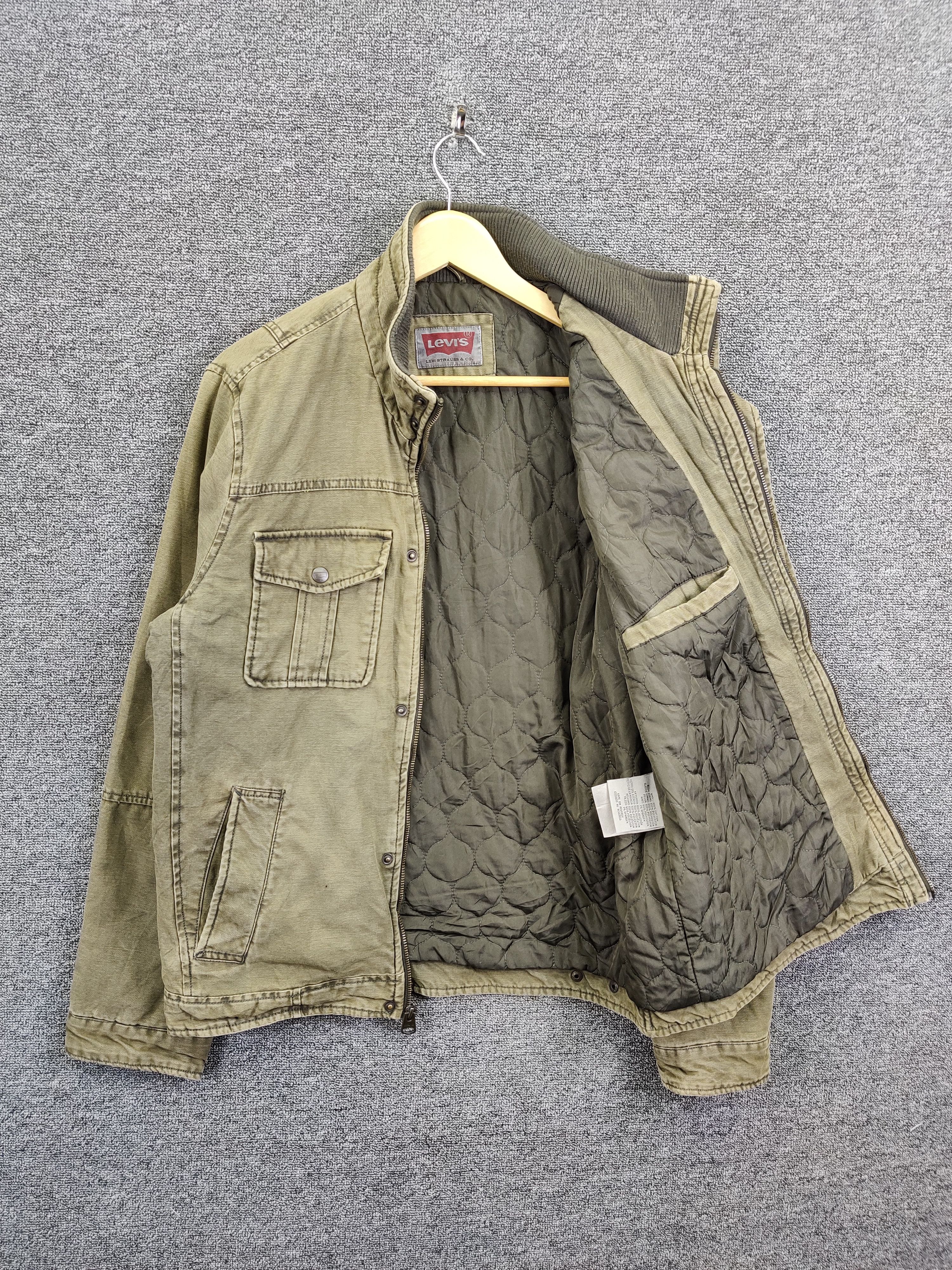 Vintage Levi's Quilted Field Olive Green Jacket