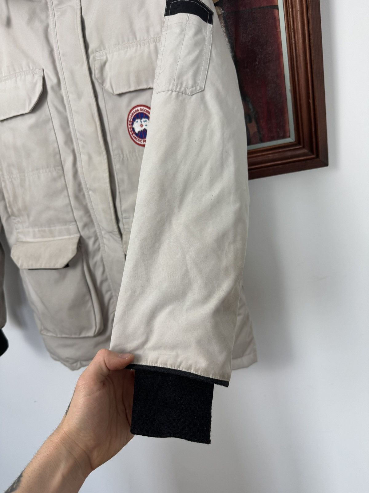 Canada Goose Canada Goose Expedition Beige Down Fur Coat Parka Jacket Size US XS / EU 42 / 0 - 12 Thumbnail