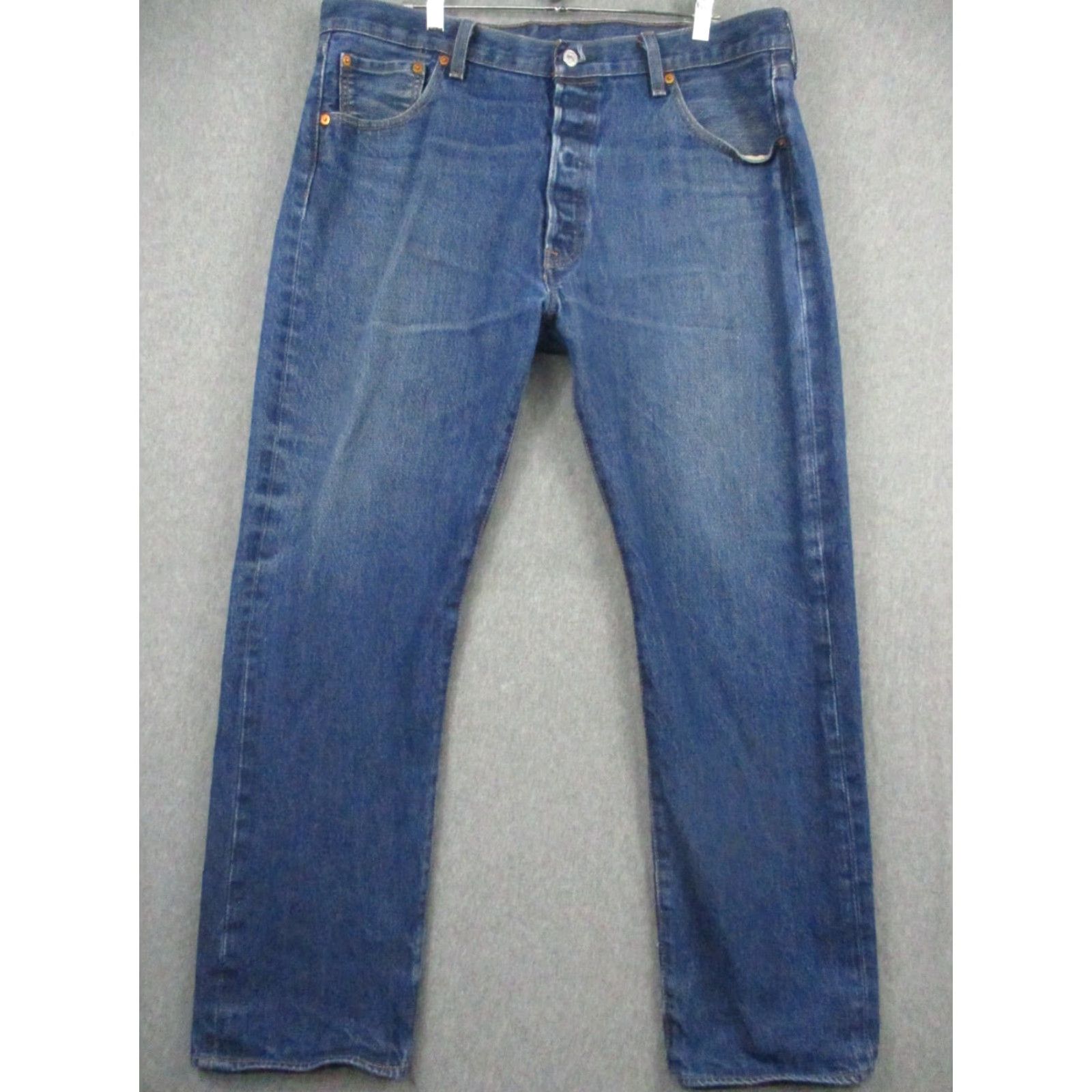 Levi's Levi's 501 xx Button Fly Jeans 38x30 Men Straight Leg Dark Blue Wash Denim Size US 38 / EU 54 - 2 Thumbnail