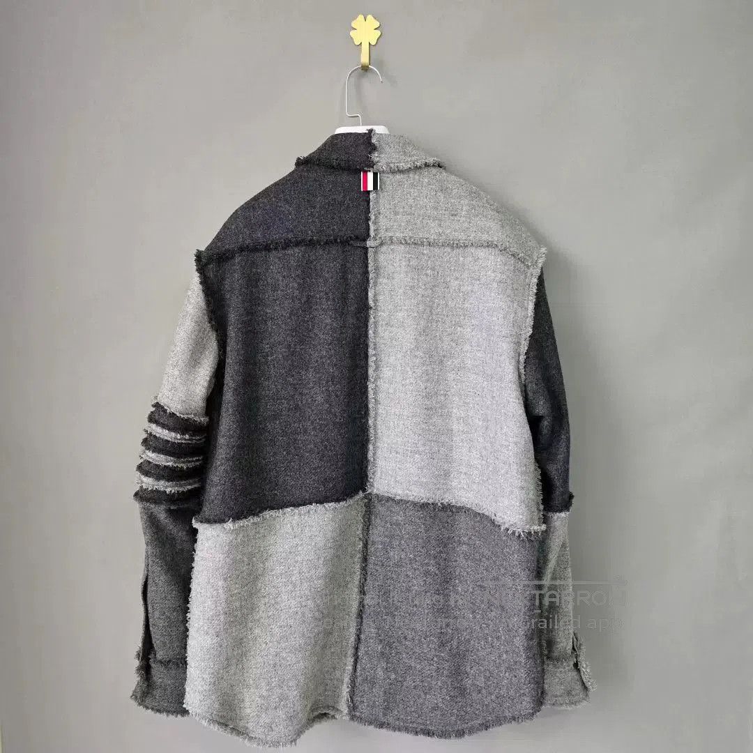 Thom Browne thom browne wool color-block casual jacket. Size US S / EU 44-46 / 1 - 3 Thumbnail