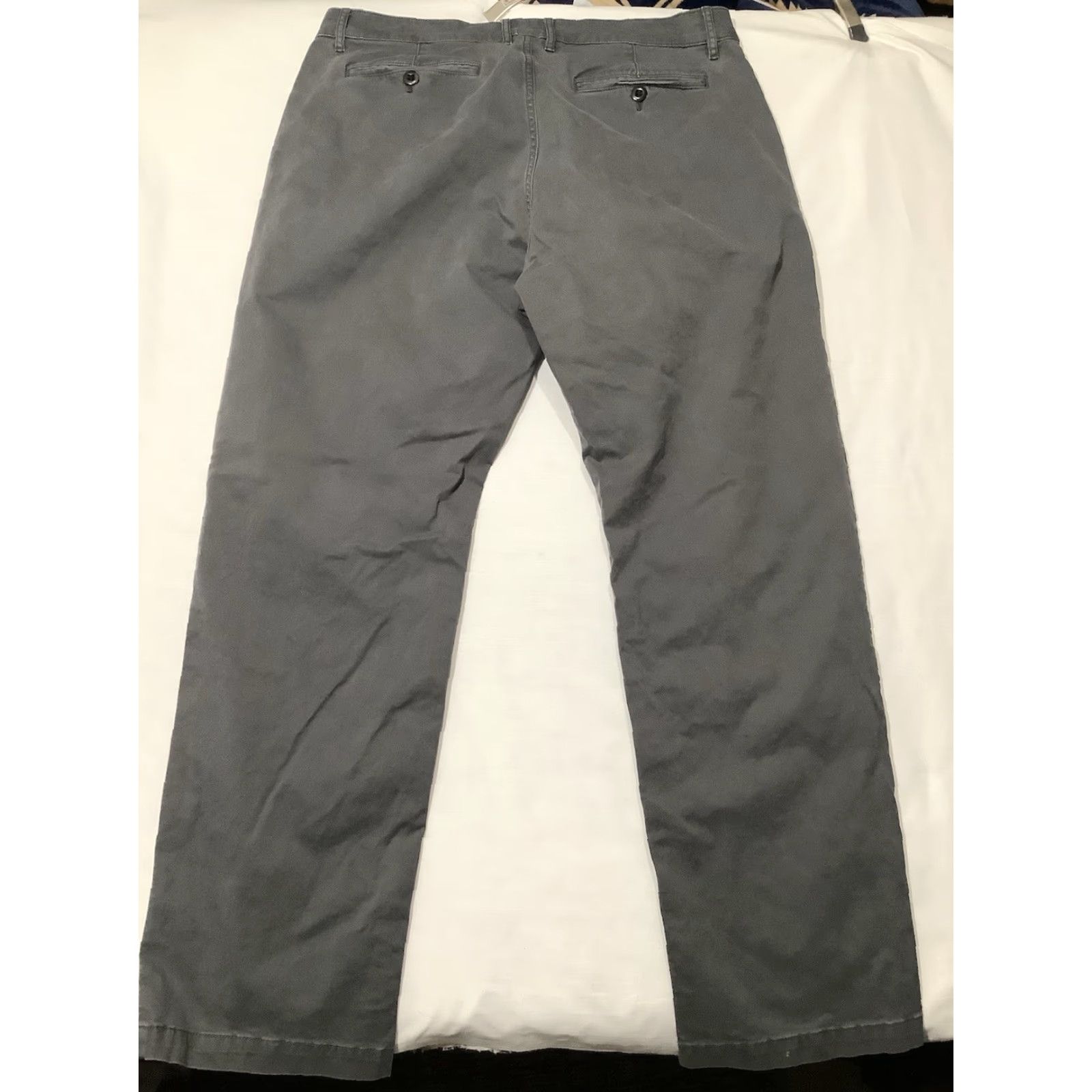 Flint And Tinder Flint and Tinder Pants Mens 36x31 Gray Straight Fit Chino Mid Rise Stretch Size US 36 / EU 52 - 6 Thumbnail