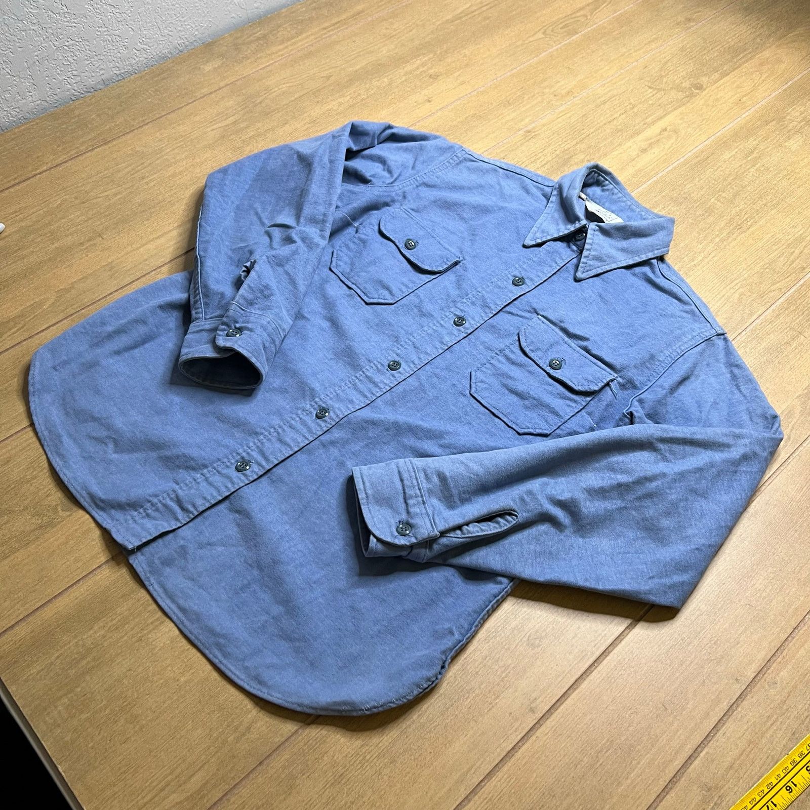 Woolrich Woolen Mills Vintage Woolrich Blue Chamois Cloth Work Shirt Women’s L USA Size L / US 10 / IT 46 - 11 Thumbnail