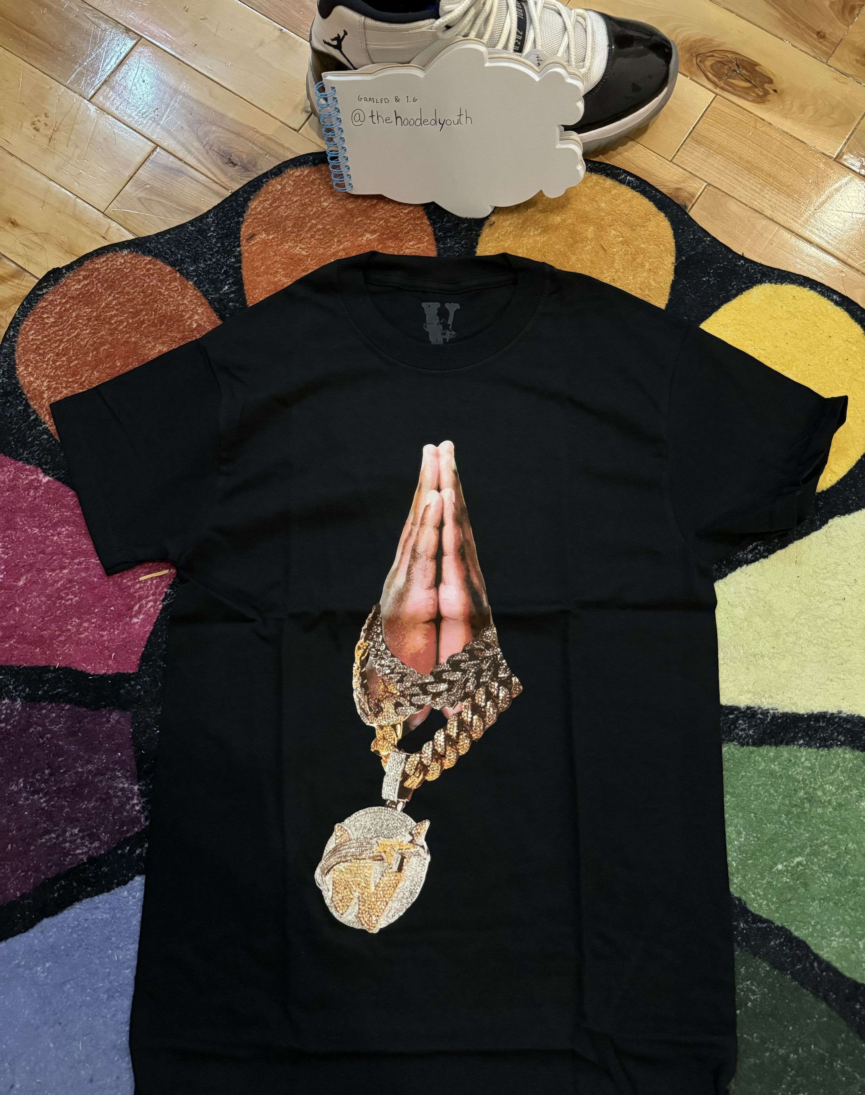 VLONE x Pop Smoke Chain selling Black T-shirt