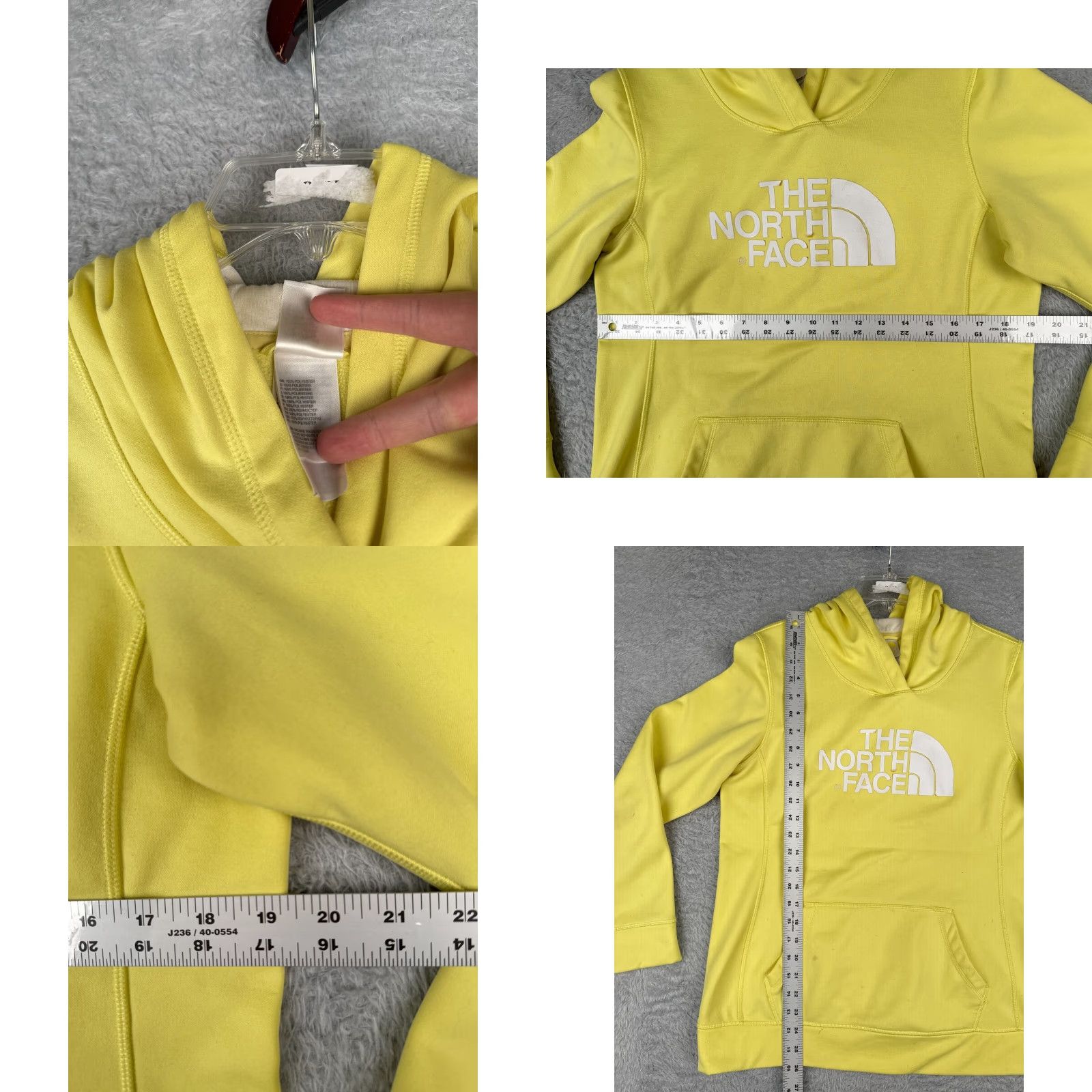 The North Face The North Face Hoodie Women Large Yellow Full Zip Jersey Logo Womens Size L / US 10 / IT 46 - 8 Thumbnail
