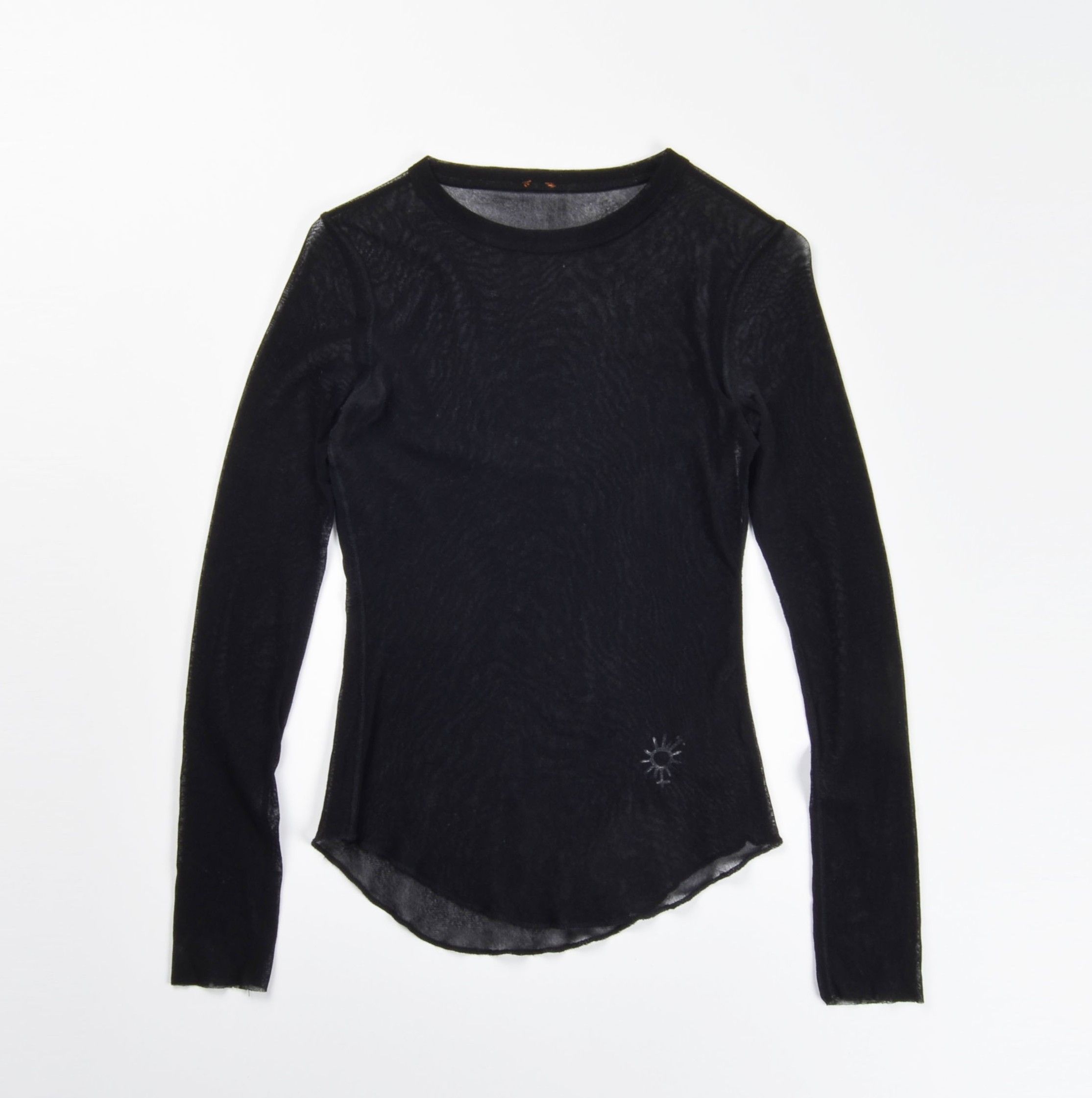 Jean Paul Gaultier Vintage Jean Paul Gaultier Soleil Black Mesh Long Sleeve Top Size S / US 4 / IT 40 - 4 Thumbnail