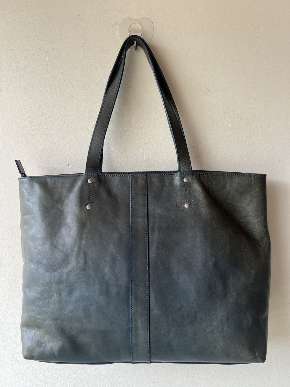 Tete Homme Tete Homme Japan Faded Patina All Leather Tote Bag Size ONE SIZE - 18 Thumbnail
