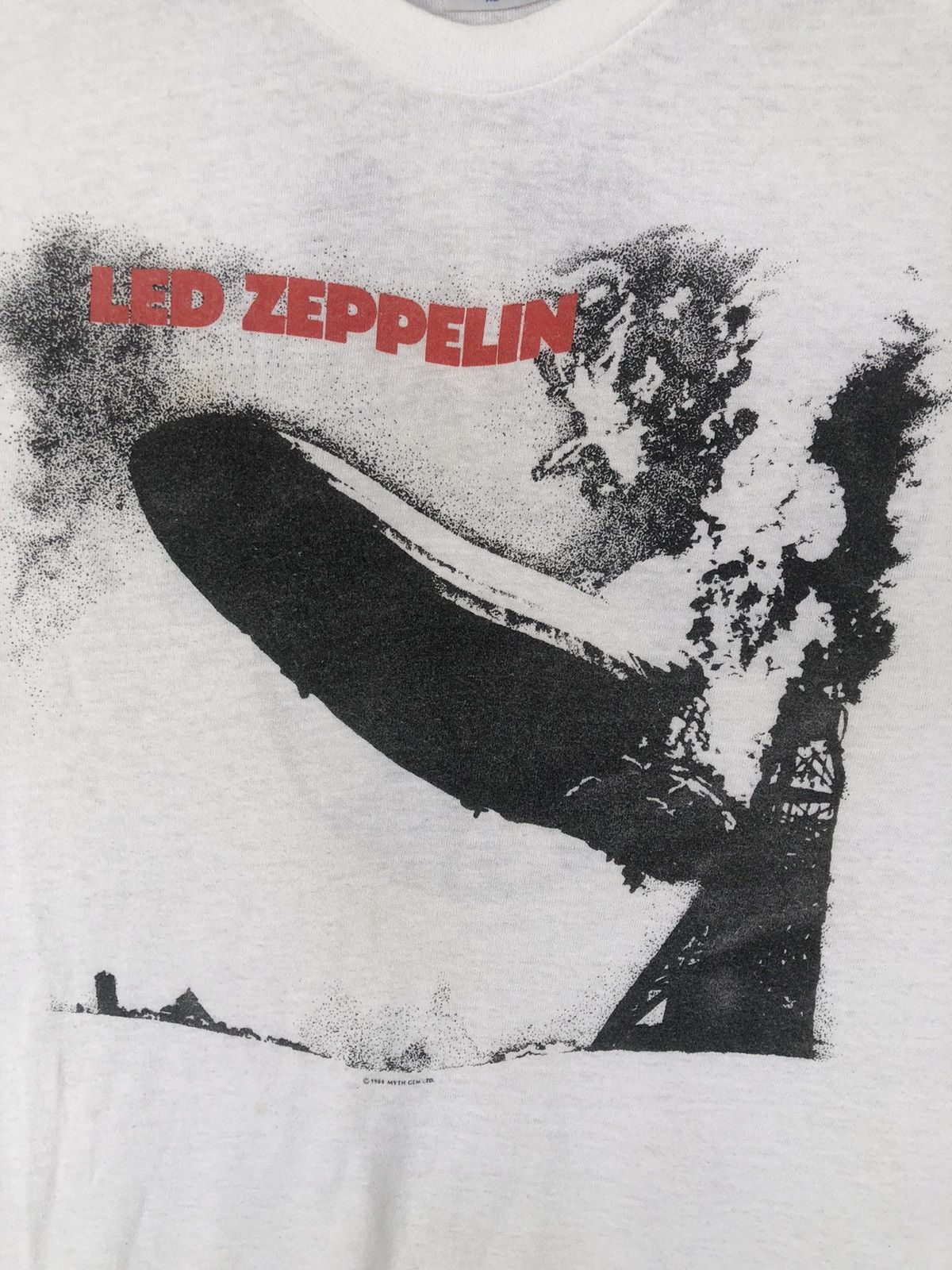Led Zeppelin Vintage 80s LED ZEPPELIN Rock N Roll Legend Size US L / EU 52-54 / 3 - 3 Thumbnail