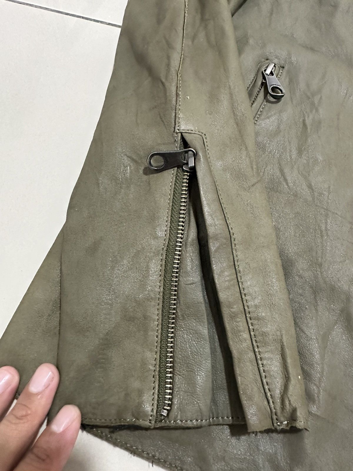 Johnbull Vintage JOHN BULL Leather Biker Jacket Goat Leather Design Size US S / EU 44-46 / 1 - 9 Thumbnail